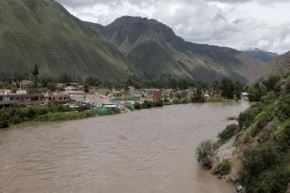 El río Vilcanota, en Cusco, incrementó peligrosamente su caudal a causa de las lluvias intensas y existe un riesgo de desborde en varios distritos. ANDINA/Difusión