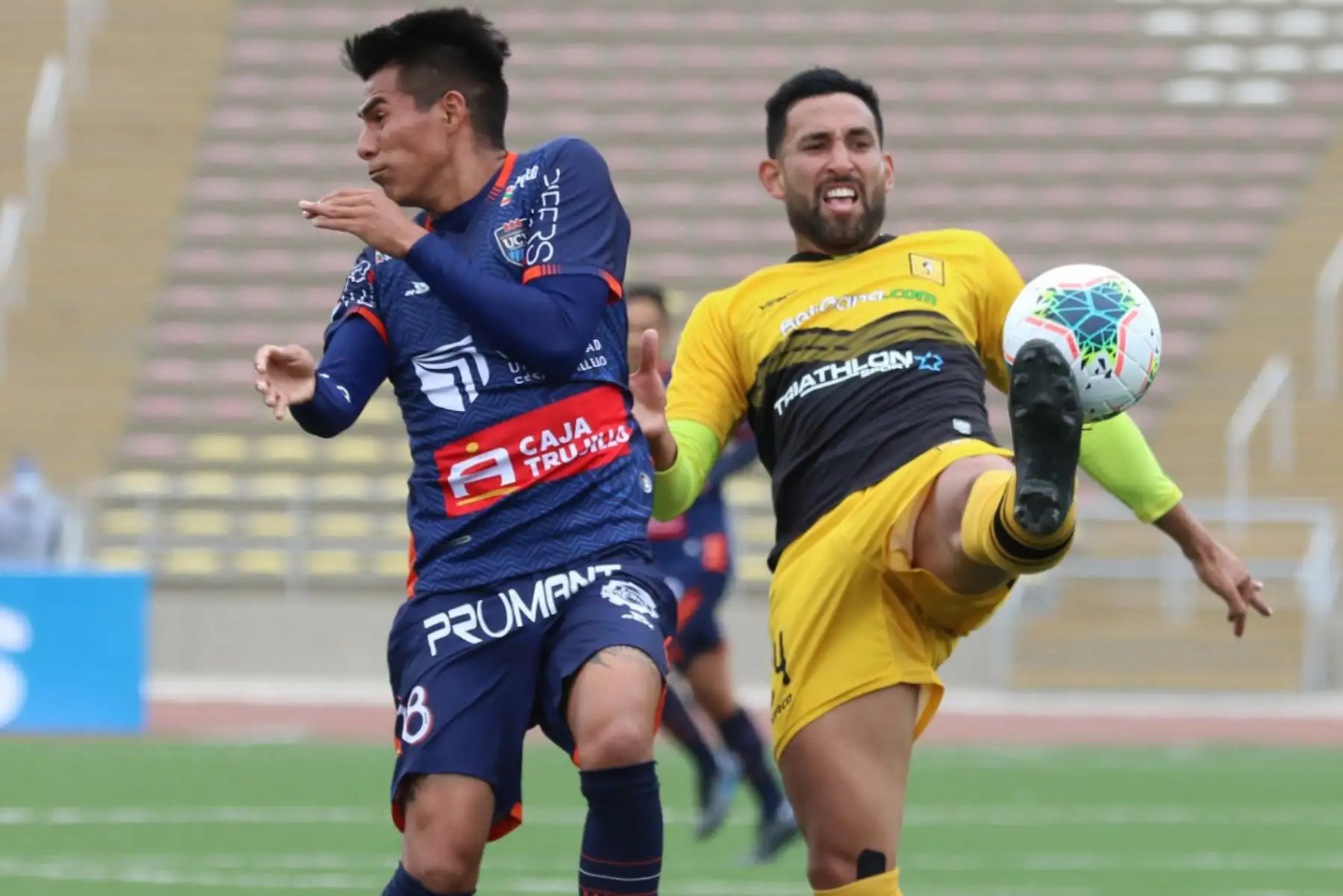 Club UCV y Cantolao  se enfrentan por la fecha 14 del Torneo Apertura. Foto: Liga 1 en el estadio San Marcos.
Foto: @LigaFutProf