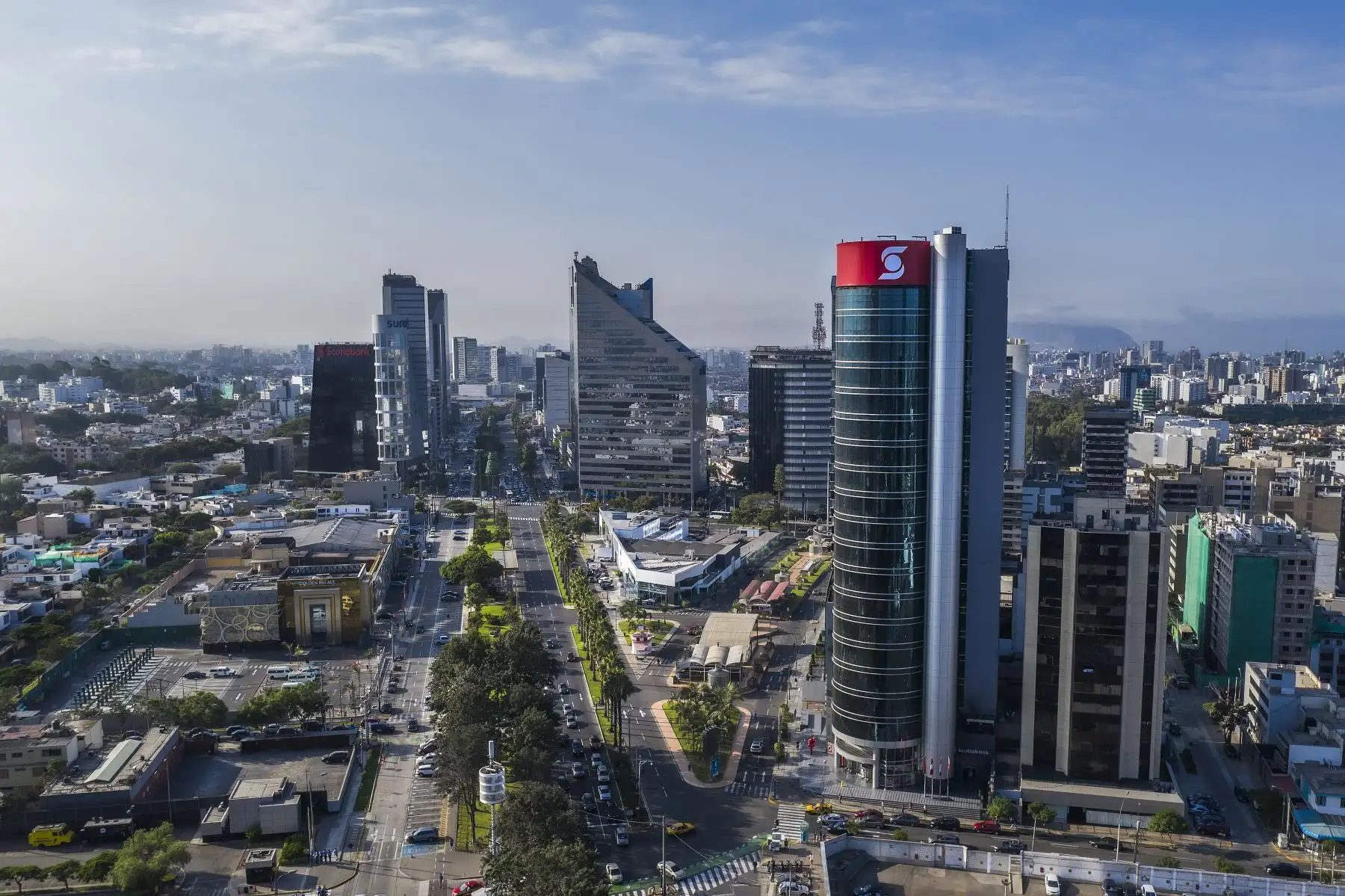 Vista del centro financiero de Lima.  ANDINA/Difusión