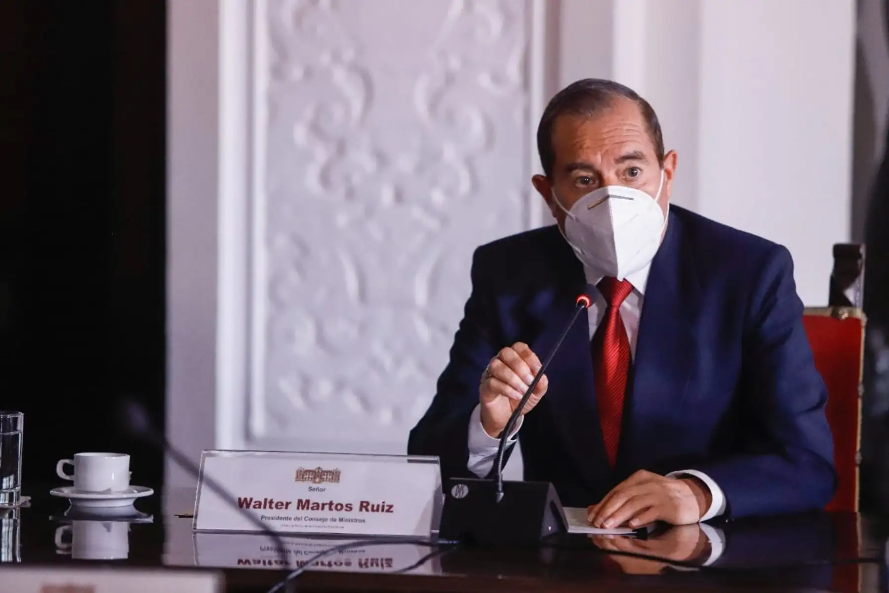 El presidente Martín Vizcarra lidera la sétima reunión del Consejo de Estado en la que participan los titulares del Congreso, PJ, Fiscalía, Contraloría, TC y Defensoría. Foto: Prensa/Presidencia
