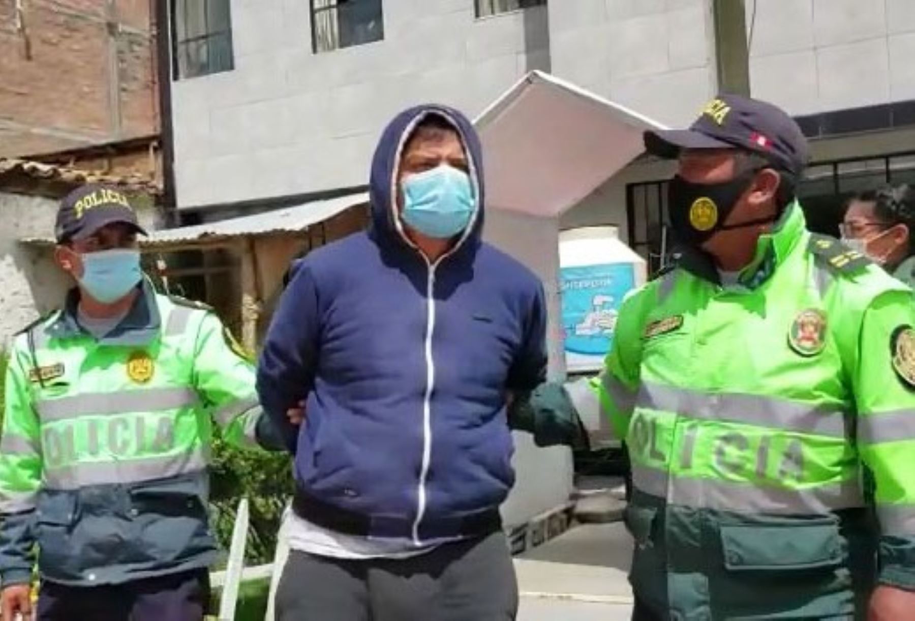 Policía Nacional capturó a un sujeto implicado en presunto intento de feminicidio en la provincia de Concepción, en Junín. ANDINA/Difusión