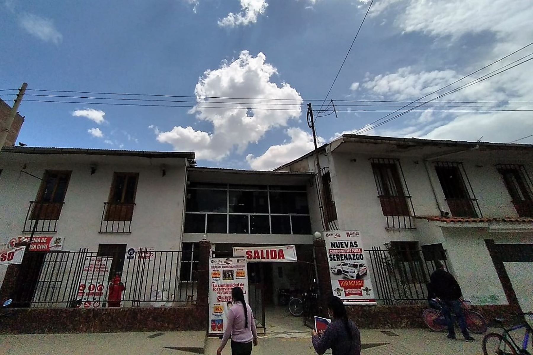 Local de la municipalidad distrital de Chilca, en la región Junín.
