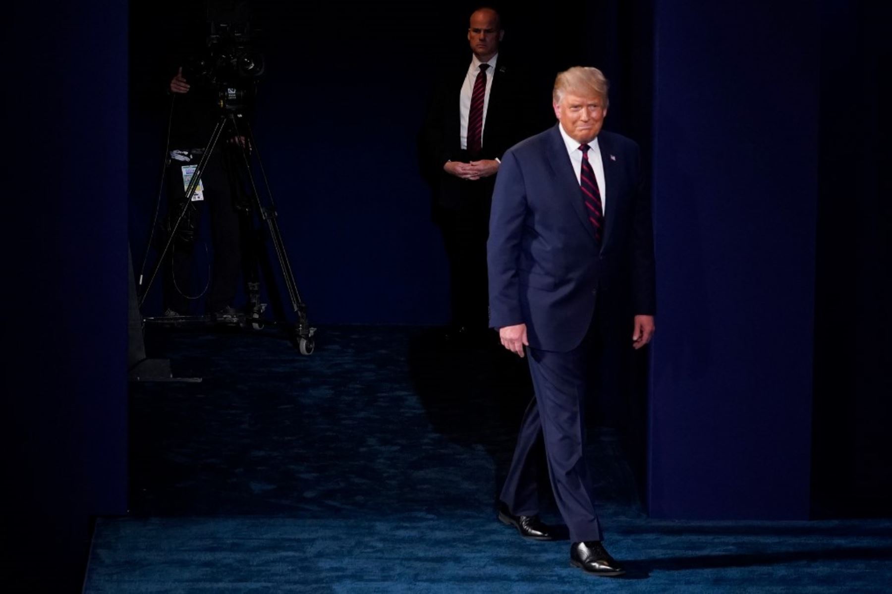 Donald Trump y Joe Biden se enfrentan hoy en su primer debate electoral. Foto: AFP