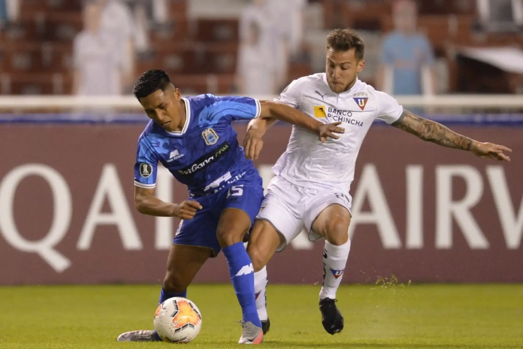LDU de Quito derrotó 4-0 a Binacional por el grupo D de la Copa Libertadores, en Quito, Ecuador. Foto: AFP