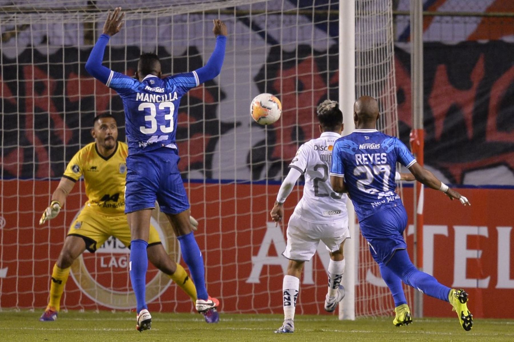LDU de Quito derrotó 4-0 a Binacional por el grupo D de la Copa Libertadores, en Quito, Ecuador. Foto: AFP