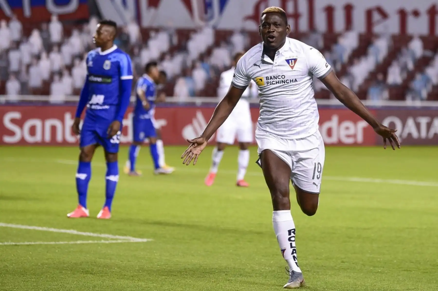 LDU de Quito derrotó 4-0 a Binacional por el grupo D de la Copa Libertadores, en Quito, Ecuador. Foto: AFP