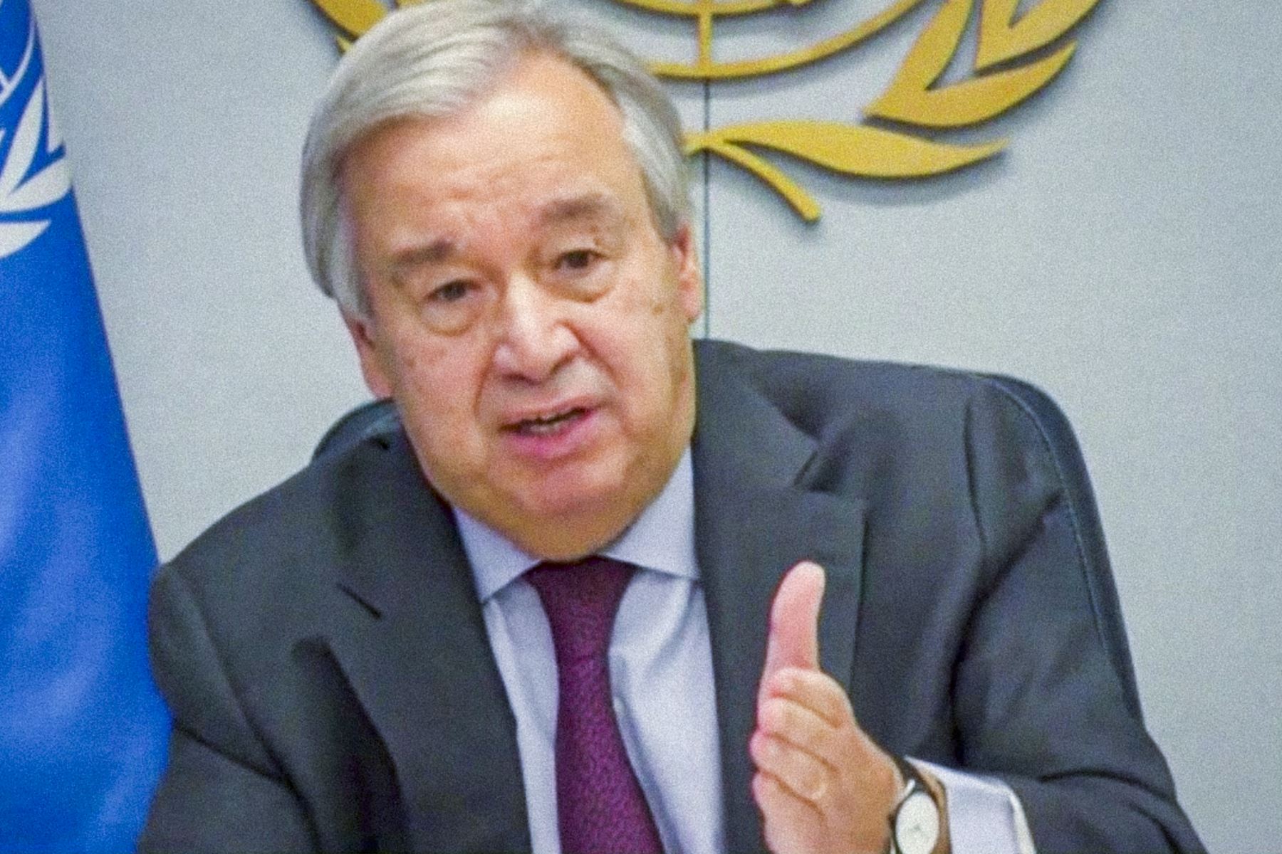 El secretario general de la ONU, António Guterres. Foto: AFP