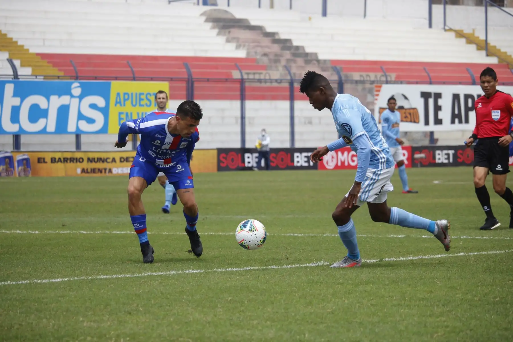 Sporting Cristal y Carlos Manucci se enfrentan por la fecha 15 de la Liga 1, en el estadio Iván Elías Moreno. Foto: @LigaFutProf
