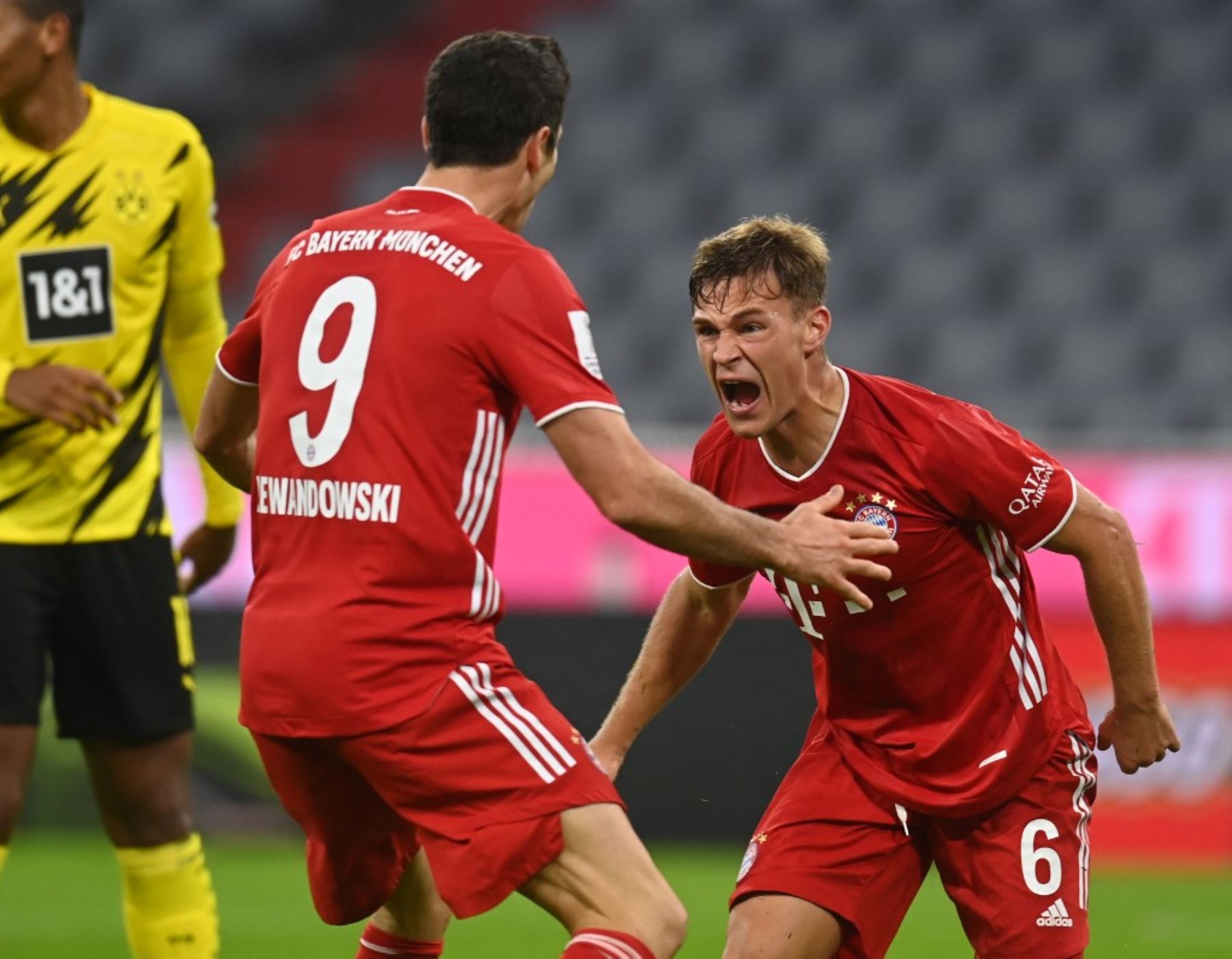 Joshua Kimmich celebra el triunfo del Bayern