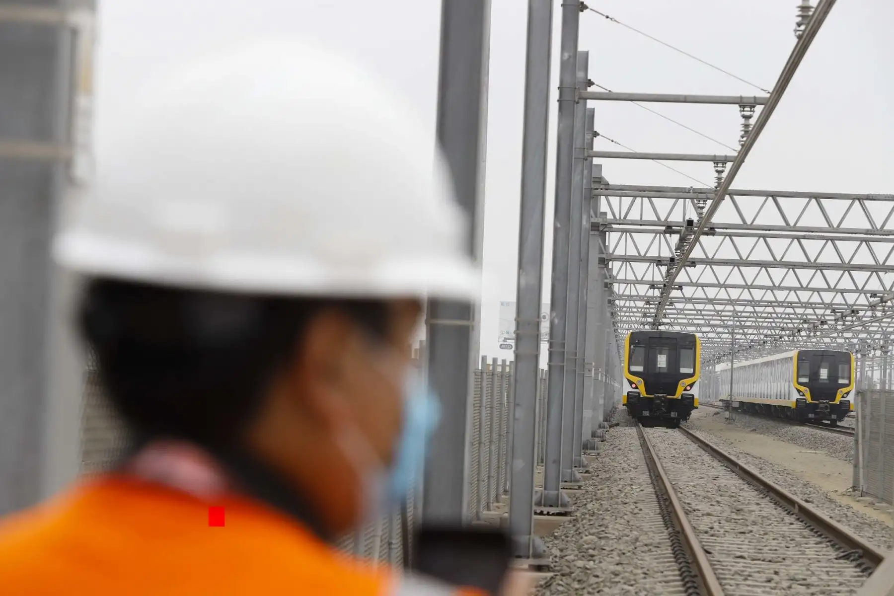 El presidente Martín Vizcarra inspeccionó las obras de la Línea 2 del Metro de Lima. Foto: ANDINA/Presidencia