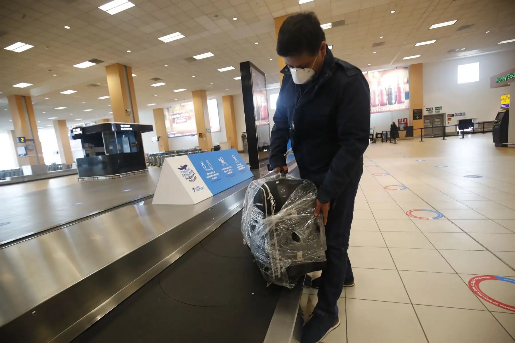 El Aeropuerto Internacional Jorge Chávez presentó sus protocolos de seguridad para los vuelos internacionales que iniciarán este 5 de octubre. Foto: ANDINA/Juan Carlos Guzmán