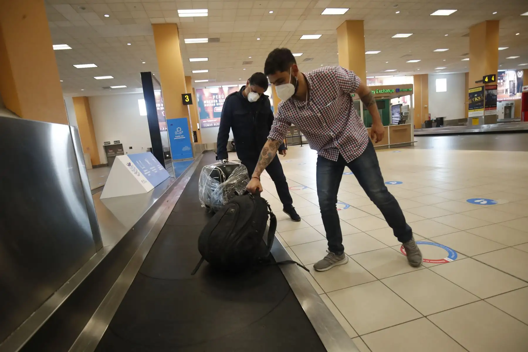 El Aeropuerto Internacional Jorge Chávez presentó sus protocolos de seguridad para los vuelos internacionales que iniciarán este 5 de octubre. Foto: ANDINA/Juan Carlos Guzmán