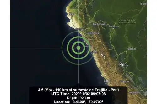 Un sismo de magnitud 4.8 se registró en la ciudad de Trujillo, región La Libertad. Foto: ANDINA/Difusión