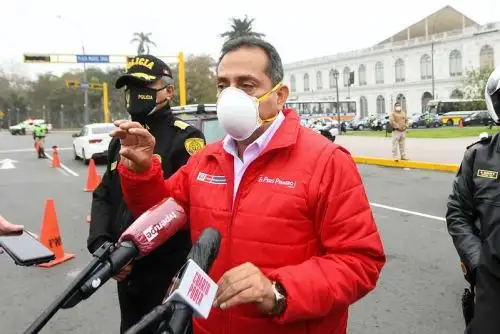 Ministro del Interior, César Gentille, supervisó acciones de control de la Policía en Lima. Foto: ANDINA/Difusión.