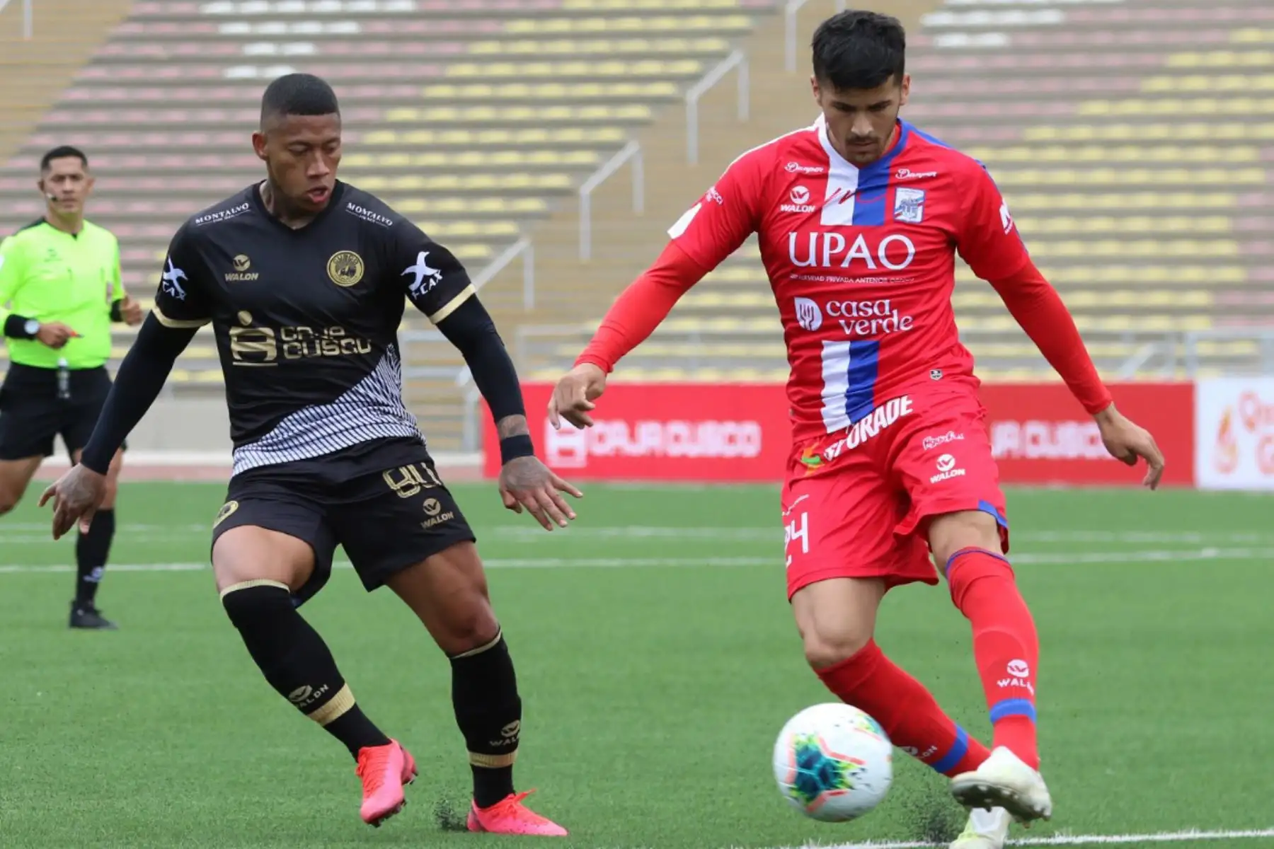 Cusco FC vs Carlos Manucci se enfrentan por la jornada 16 de la Liga 1, en el estadio San Marcos.

Foto: Liga de Fútbol Profesional