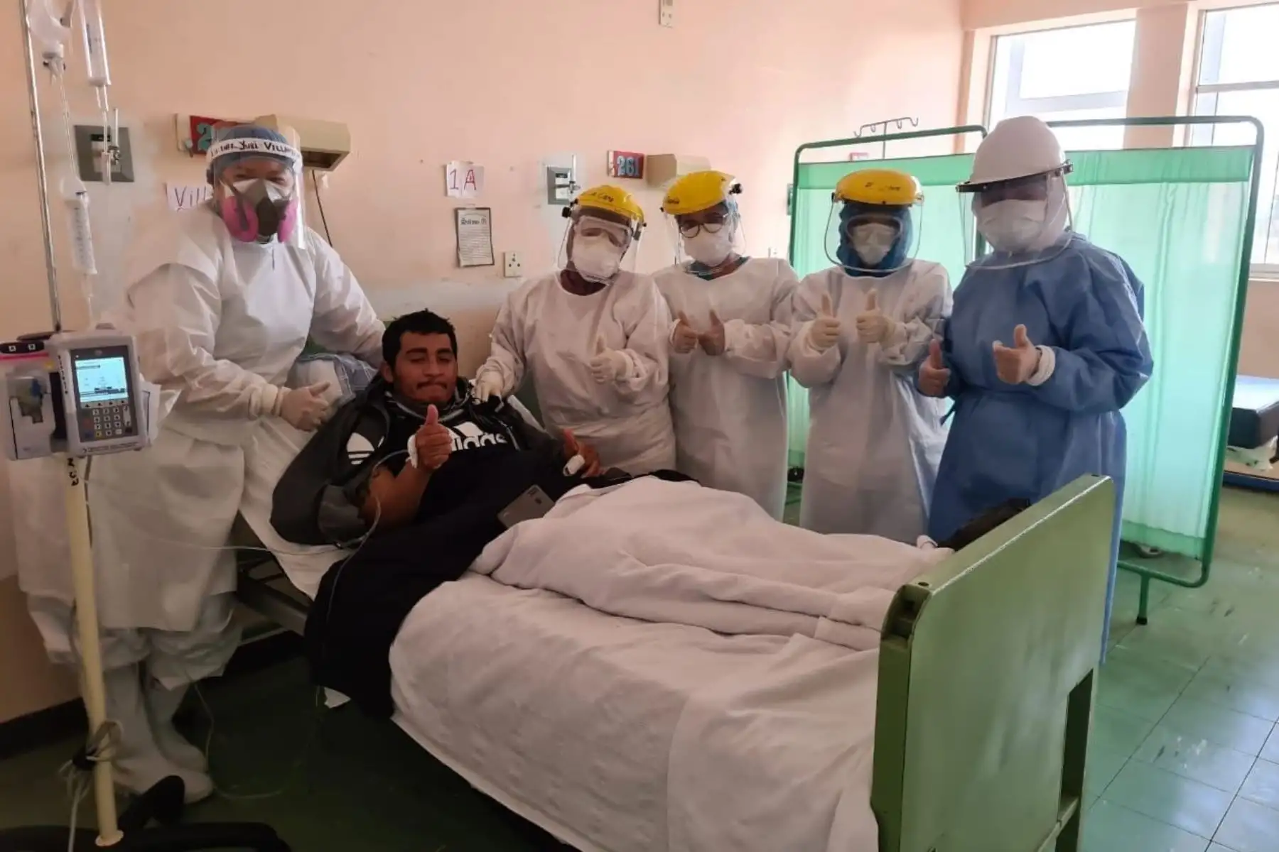 Paciente recuperado de covid-19 en Áncash.