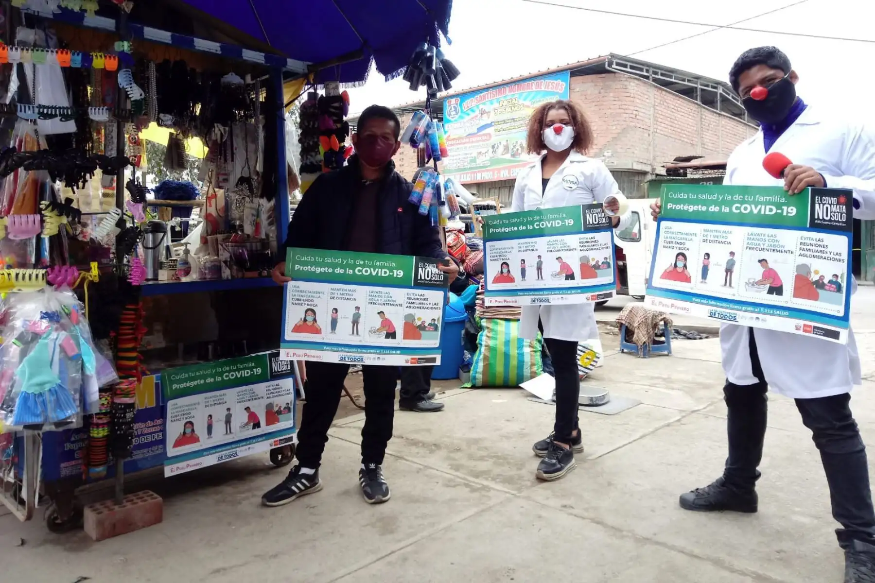 Personal del Minsa visitó esta mañana los mercados 