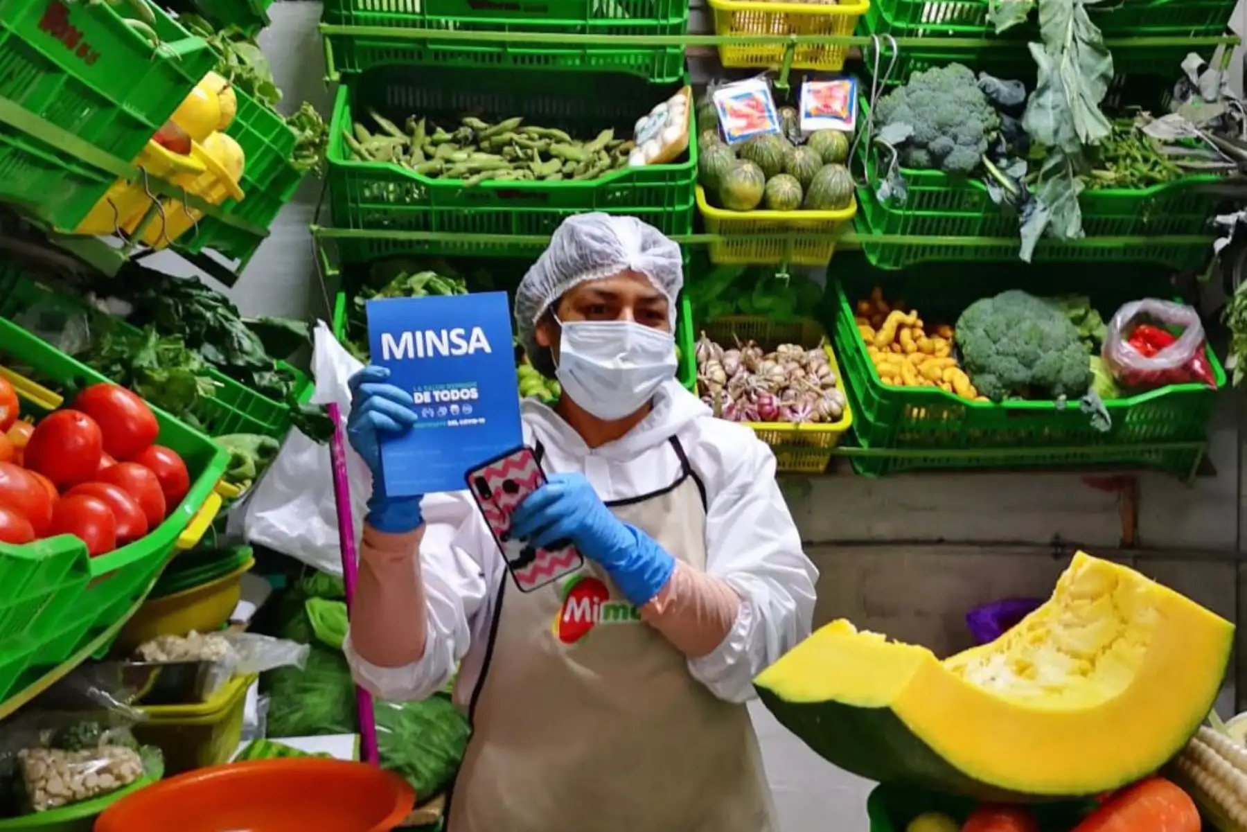 Personal del Minsa visitó esta mañana los mercados 