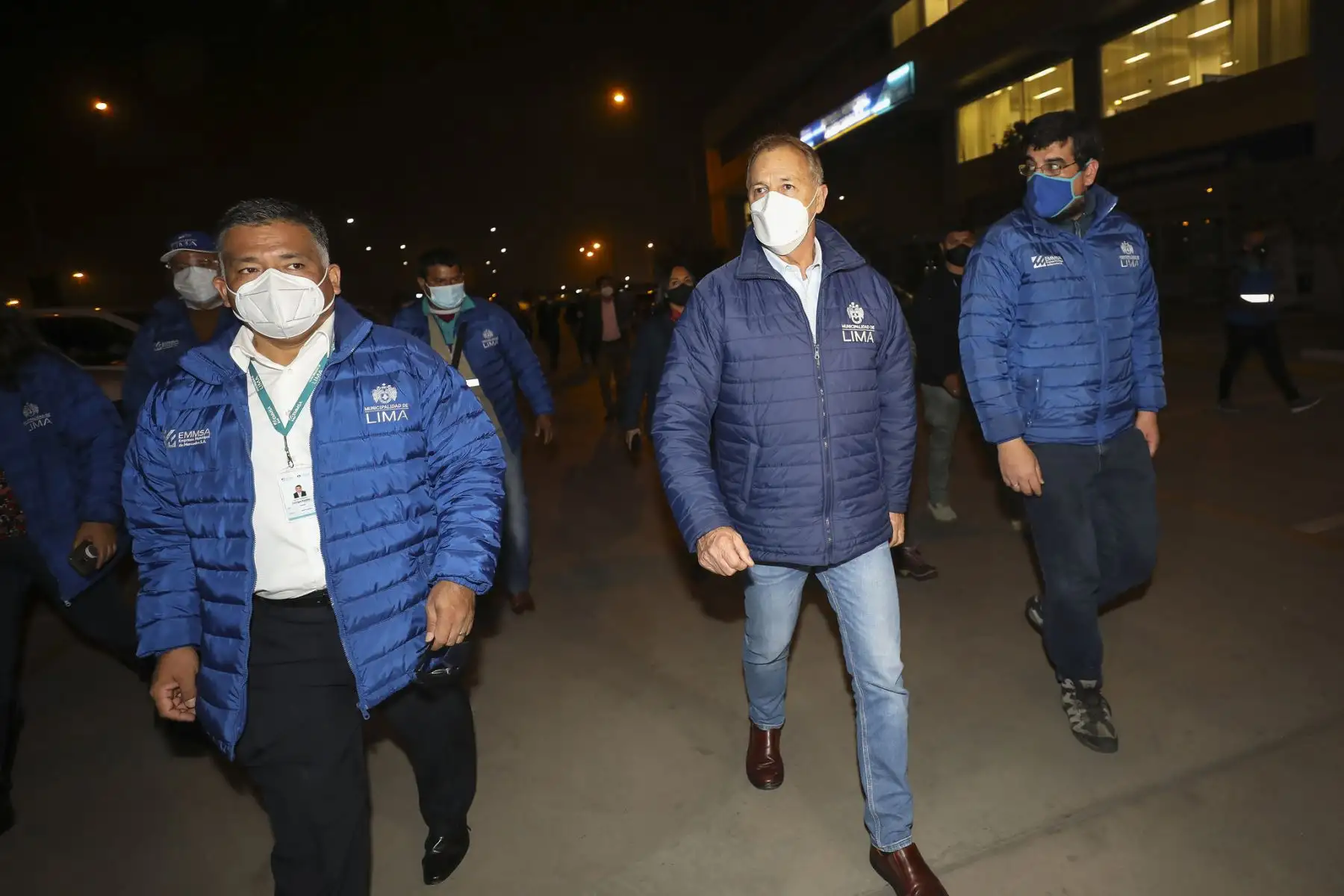 Alcalde de Lima, Jorge Muñoz, participó esta madrugada en megaoperativo de la Tierra Prometida, en Santa Anita. Foto: ANDINA/Municipalidad de Lima