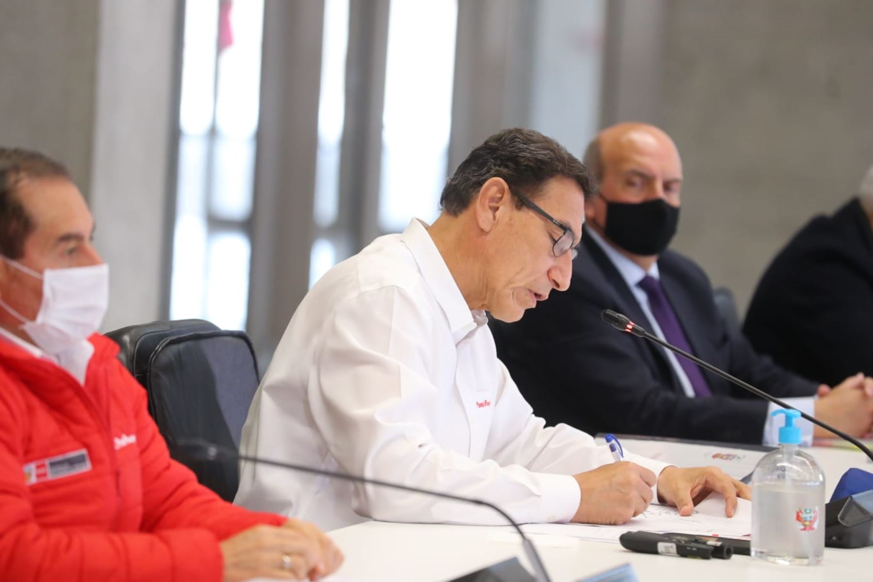 Conferencia de prensa del Presidente Martín Vizcarra y su gabinete de ministros.Foto: ANDINA/Presidencia