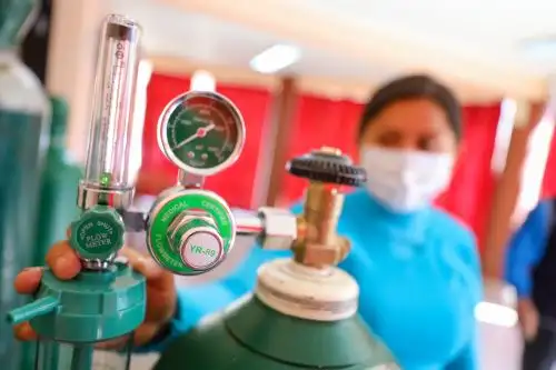 El Ministerio de la Producción resalta los resultados del trabajo conjunto en Huancavelica para luchar contra la pandemia del covid-19. ANDINA/Difusión