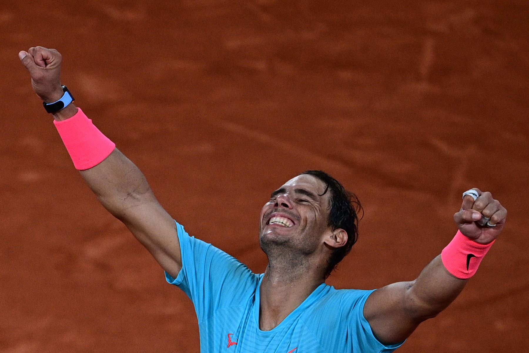 Rafael Nadal venció a Novak Djokovic por la final de Roland Garros 2020, en el Court Philippe Chatrier. Foto: AFP