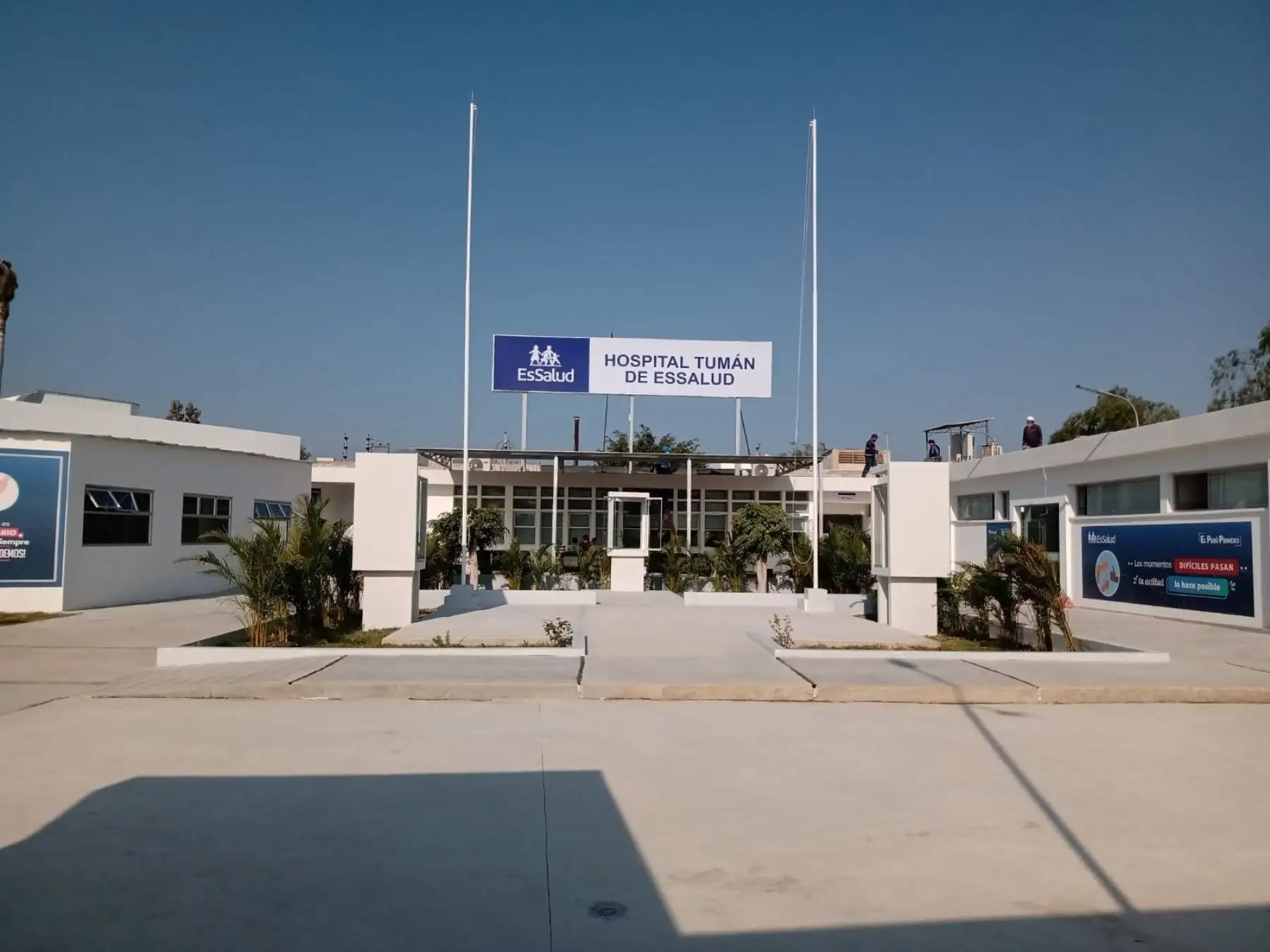 EsSalud puso en funcionamiento Hospital de Tumán en terreno cedido por azucarera. El nosocomio atenderá a pacientes covid-19 y de otras enfermedades. ANDINA/Difusión