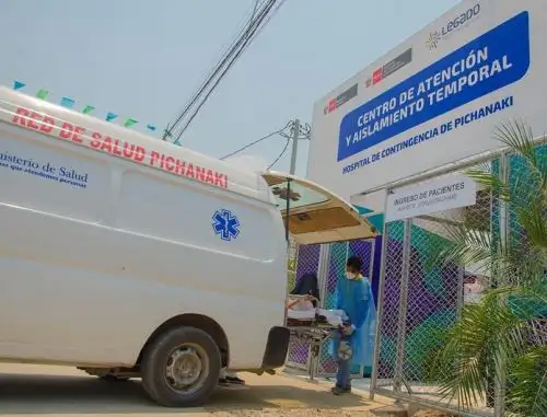 Menor de 13 años fue uno de los primeros pacientes covid-19 que recibió el centro de atención temporal de Pichanaqui, en Junín. ANDINA/Difusión