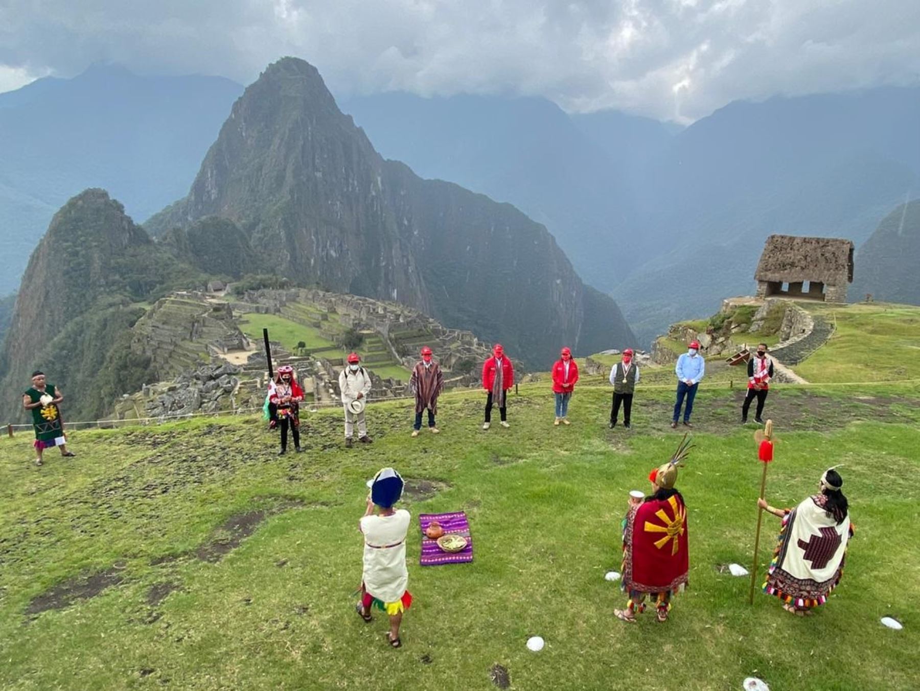 Con ritual incaico Cusco celebra entrega de sello Safe Travels, que certifica al Perú como destino seguro para el turismo mundial ante el covid-19. Foto: ANDINA/difusión.
