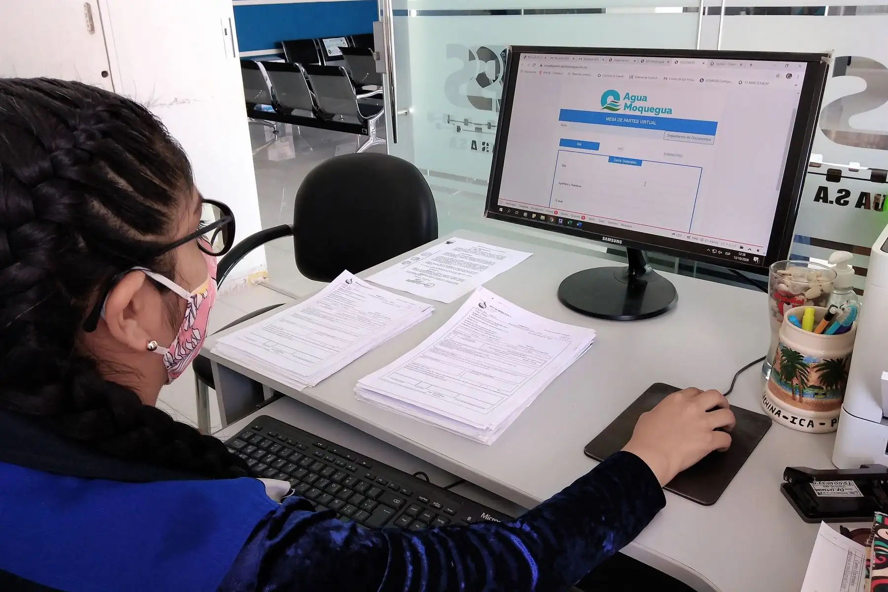 Atención virtual en la EPS Moquegua.