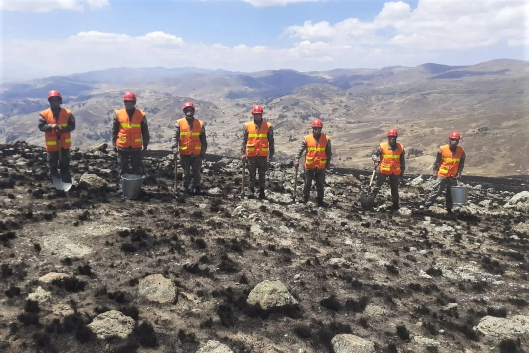 Incendio en el distrito de Independencia, Huaraz, fue controlado después de 48 horas. ANDINA/Difusión