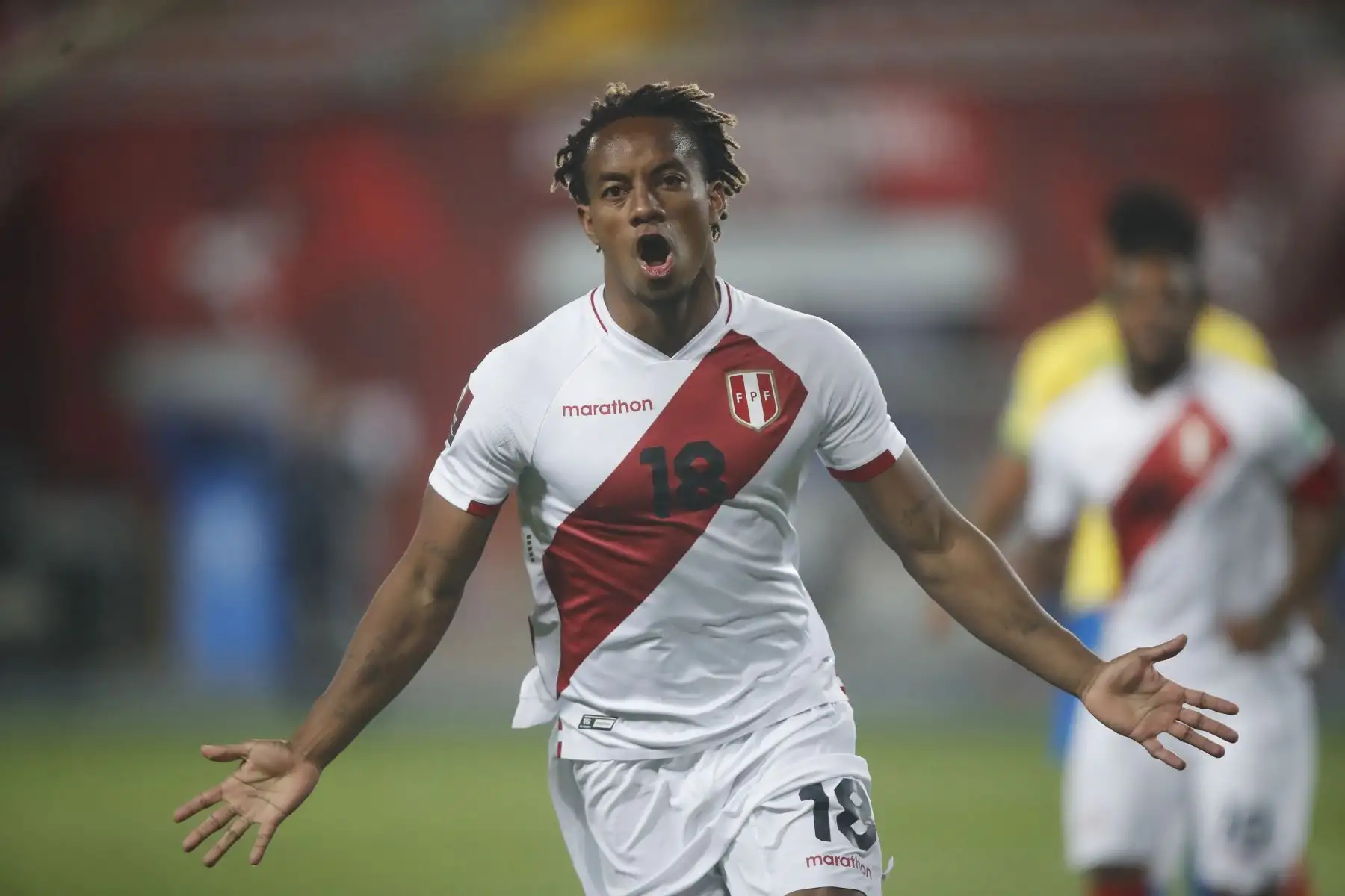 André Carrillo, volante	del Al-Hilal. Foto: FPF