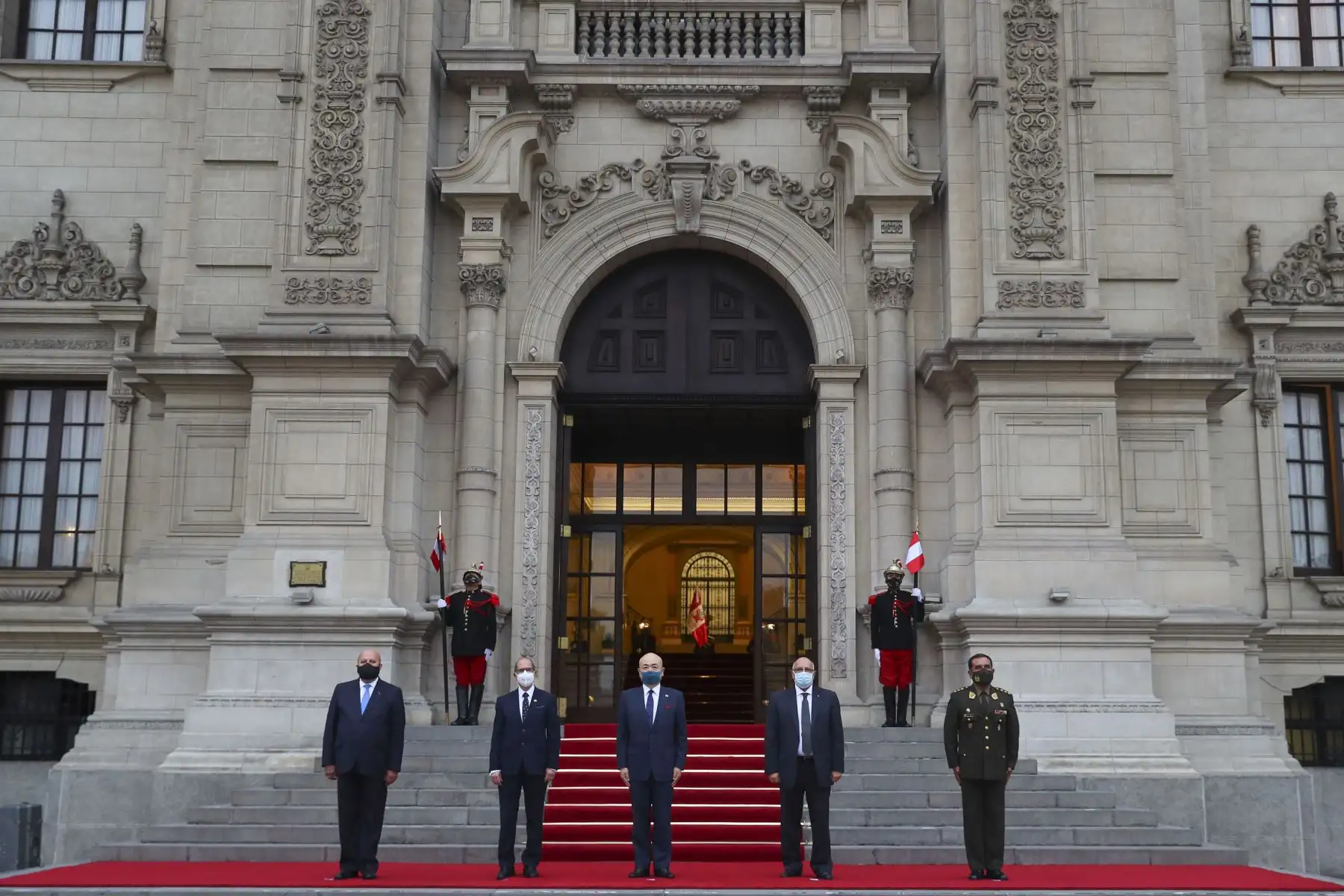 Presidente de la República, Martín Vizcarra, recibe cartas credenciales de los Embajadores de Tailandia, España, Argentina, Argelia, Japón y Egipto. Foto: ANDINA/Prensa Presidencia