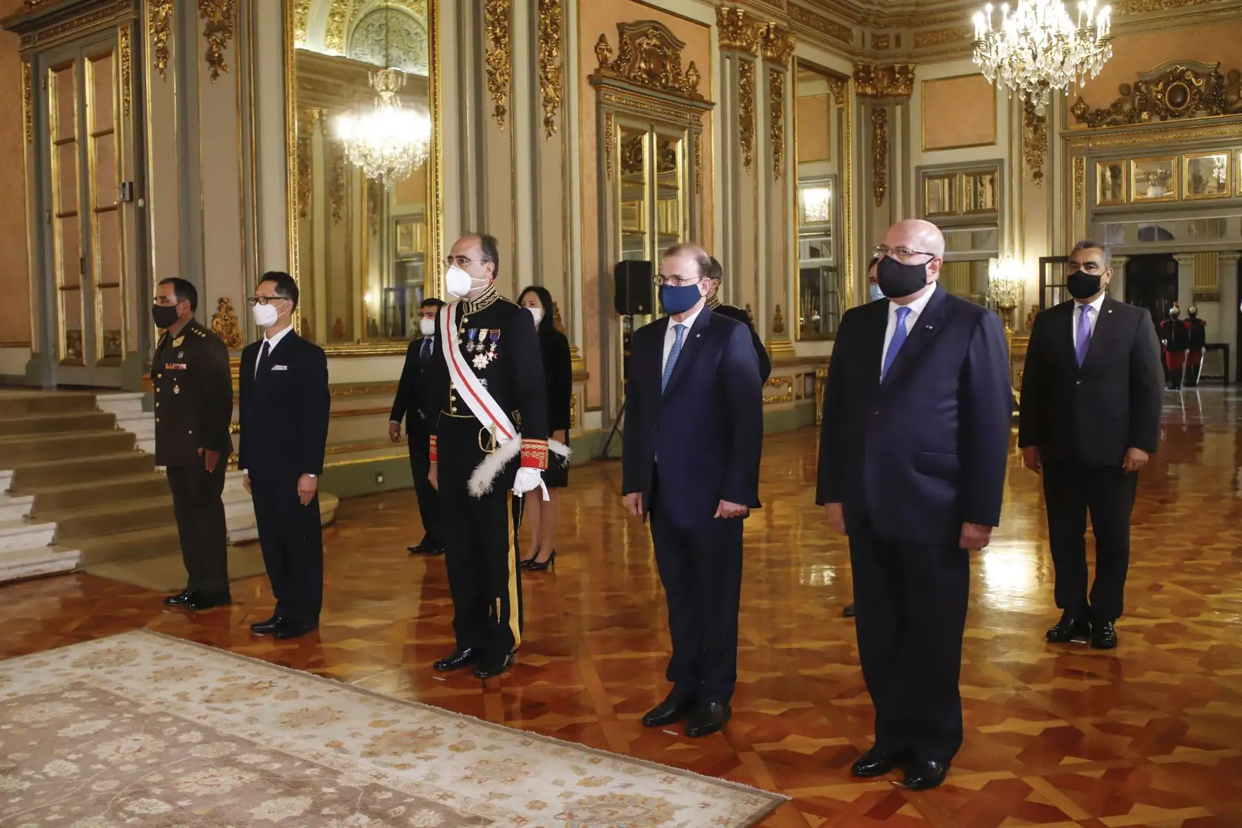 Presidente de la República, Martín Vizcarra, recibe cartas credenciales de los Embajadores de Tailandia, España, Argentina, Argelia, Japón y Egipto. Foto: ANDINA/Prensa Presidencia