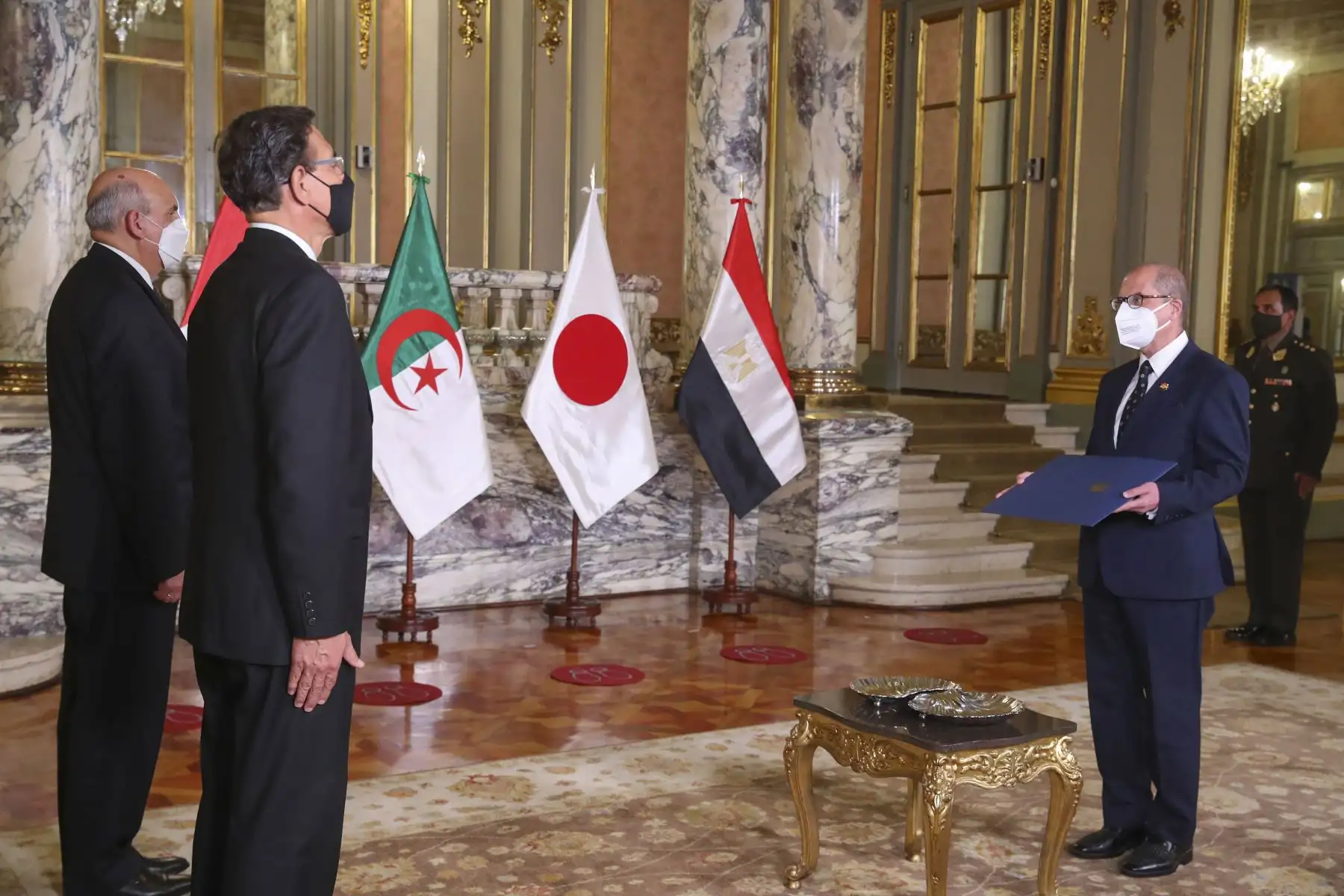Presidente de la República, Martín Vizcarra, recibe cartas credenciales de los Embajadores de Tailandia, España, Argentina, Argelia, Japón y Egipto. Foto: ANDINA/Prensa Presidencia