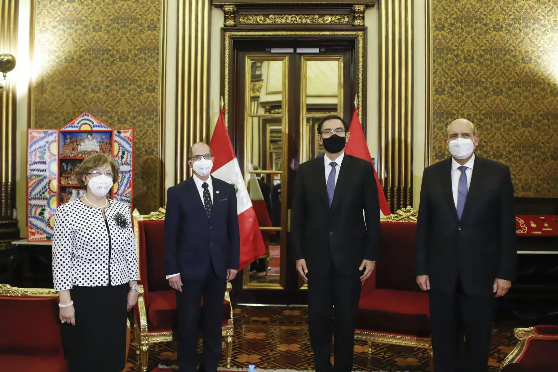 Presidente de la República, Martín Vizcarra, recibe cartas credenciales de los Embajadores de Tailandia, España, Argentina, Argelia, Japón y Egipto. Foto: ANDINA/Prensa Presidencia