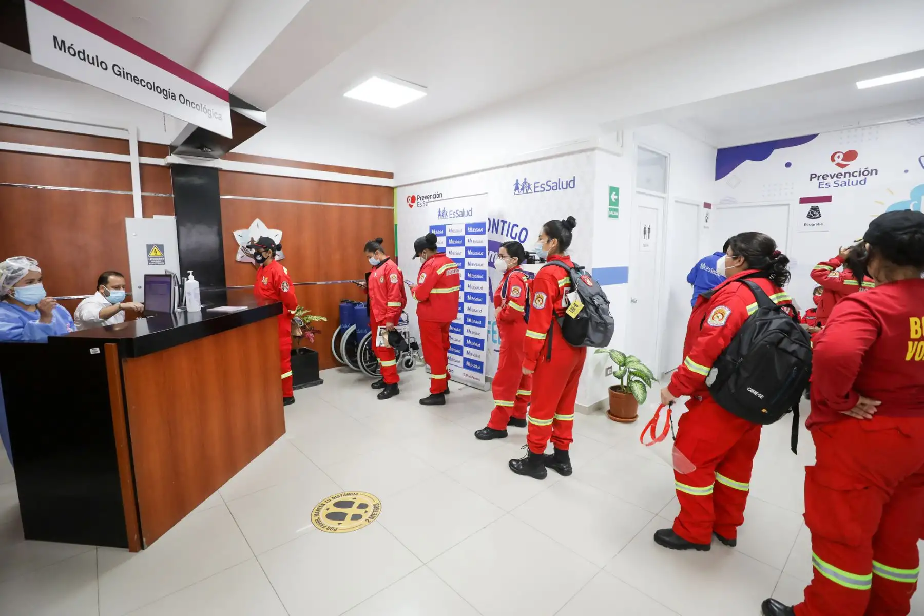 EsSalud realizó mamografías 3D a heroínas bomberas para descartar cáncer de mama.

Foto:ANDINA / Essalud