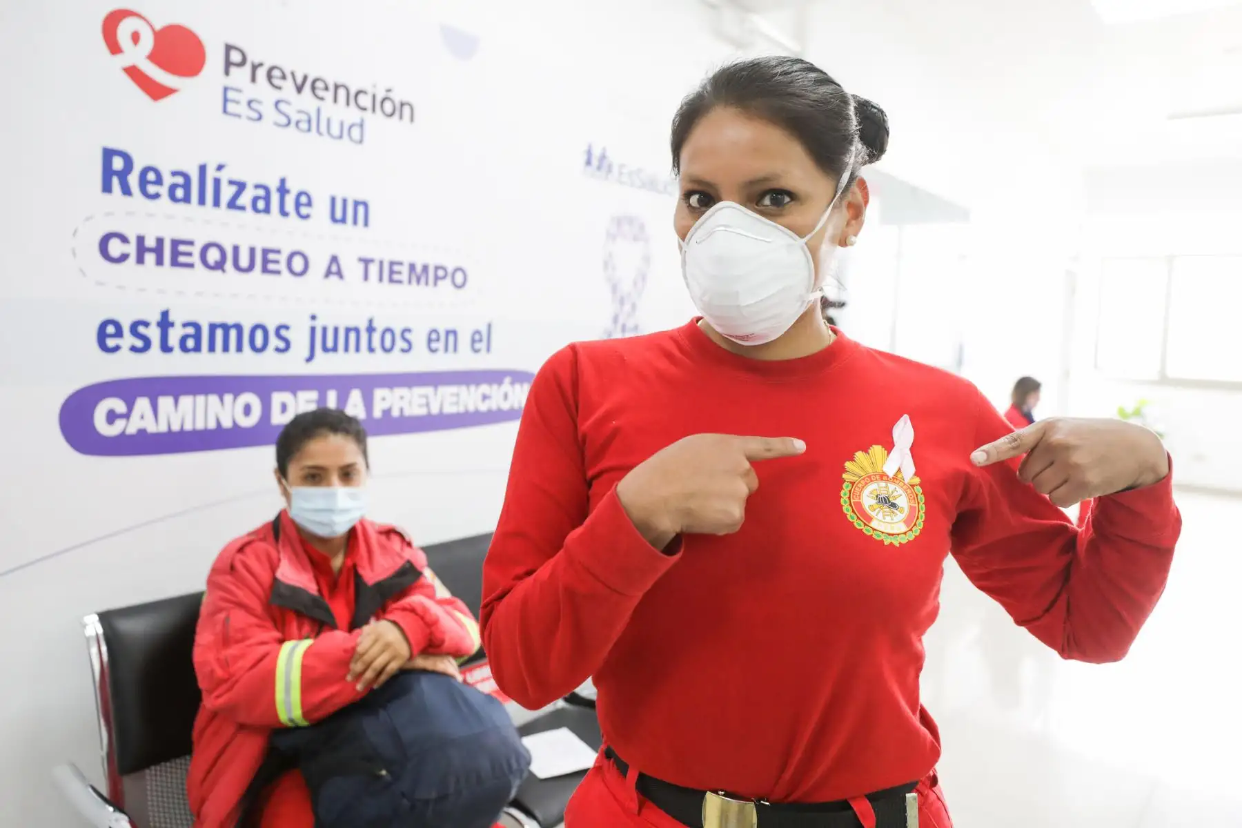 EsSalud realizó mamografías 3D a heroínas bomberas para descartar cáncer de mama.

Foto:ANDINA / Essalud