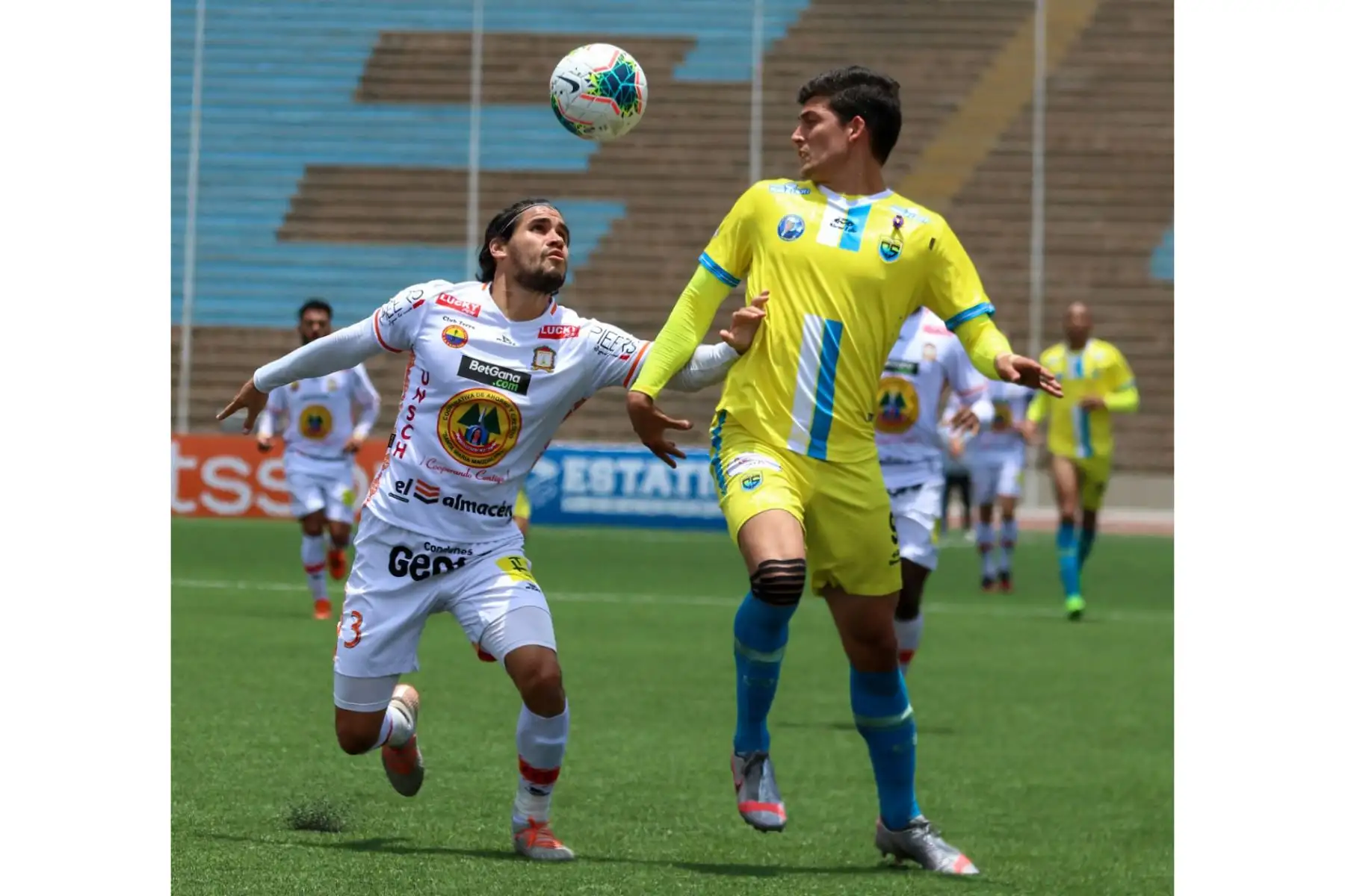 Ayacucho FC y Carlos Stein se enfrentan por la fecha 19 de la Liga 1, en el estadio San Marcos. Foto: Liga 1