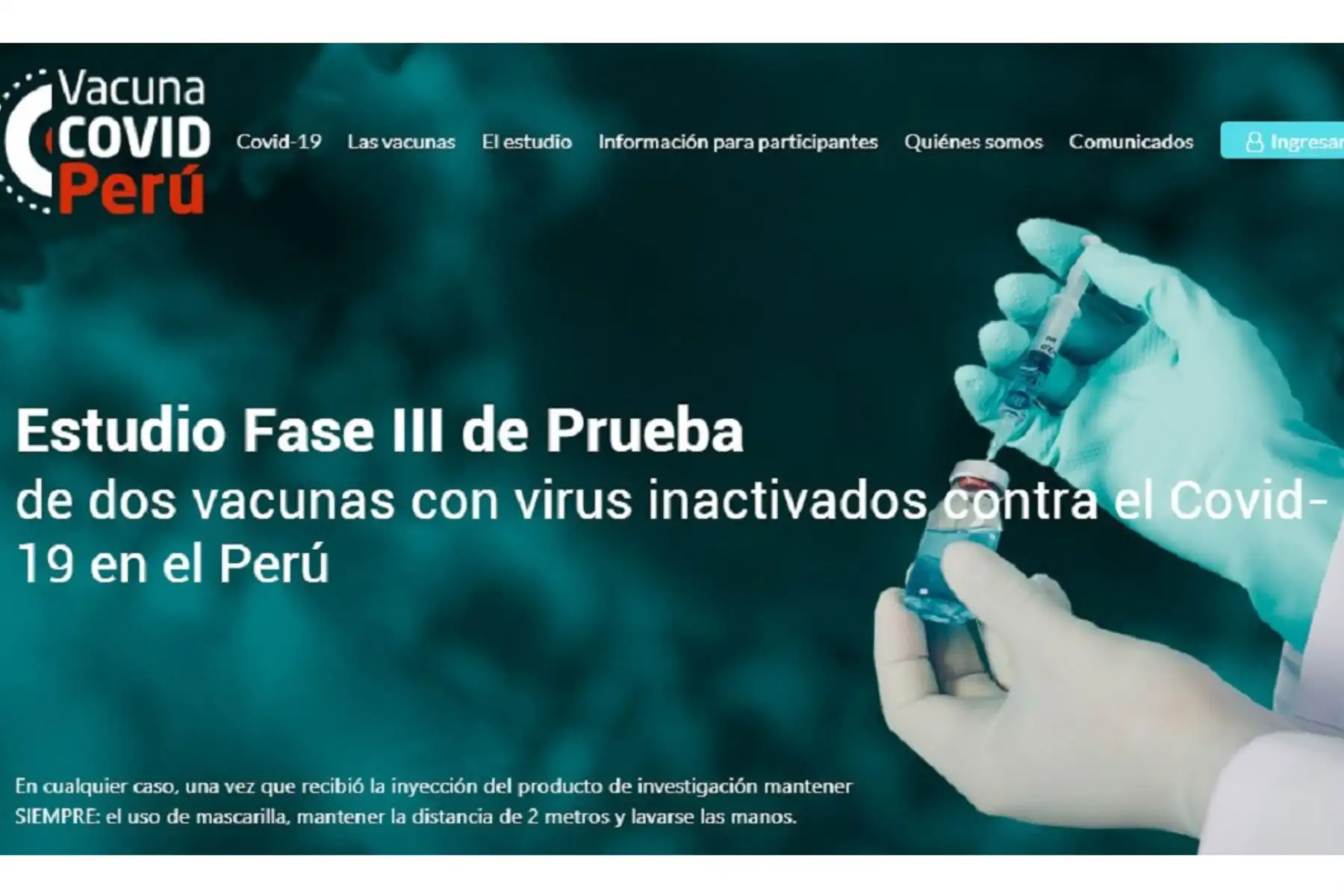 La Unidad de Ensayos Clínicos de la Universidad Nacional Mayor de San Marcos (UNMSM) amplió a 1,000 el número de voluntarios que podrá participar en el estudio de la fase III de dos vacunas inactivadas contra la covid-19 en el Perú, del laboratorio chino Sinopharm.