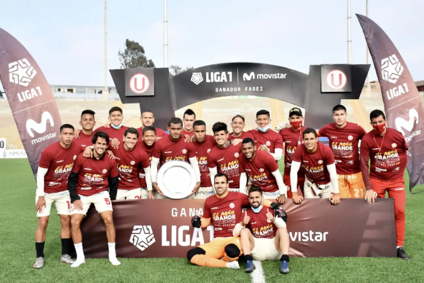 Universitario de Deportes, campeón del certamen, derrotó esta tarde 3 a 2 al Cusco FC. Foto: FPF