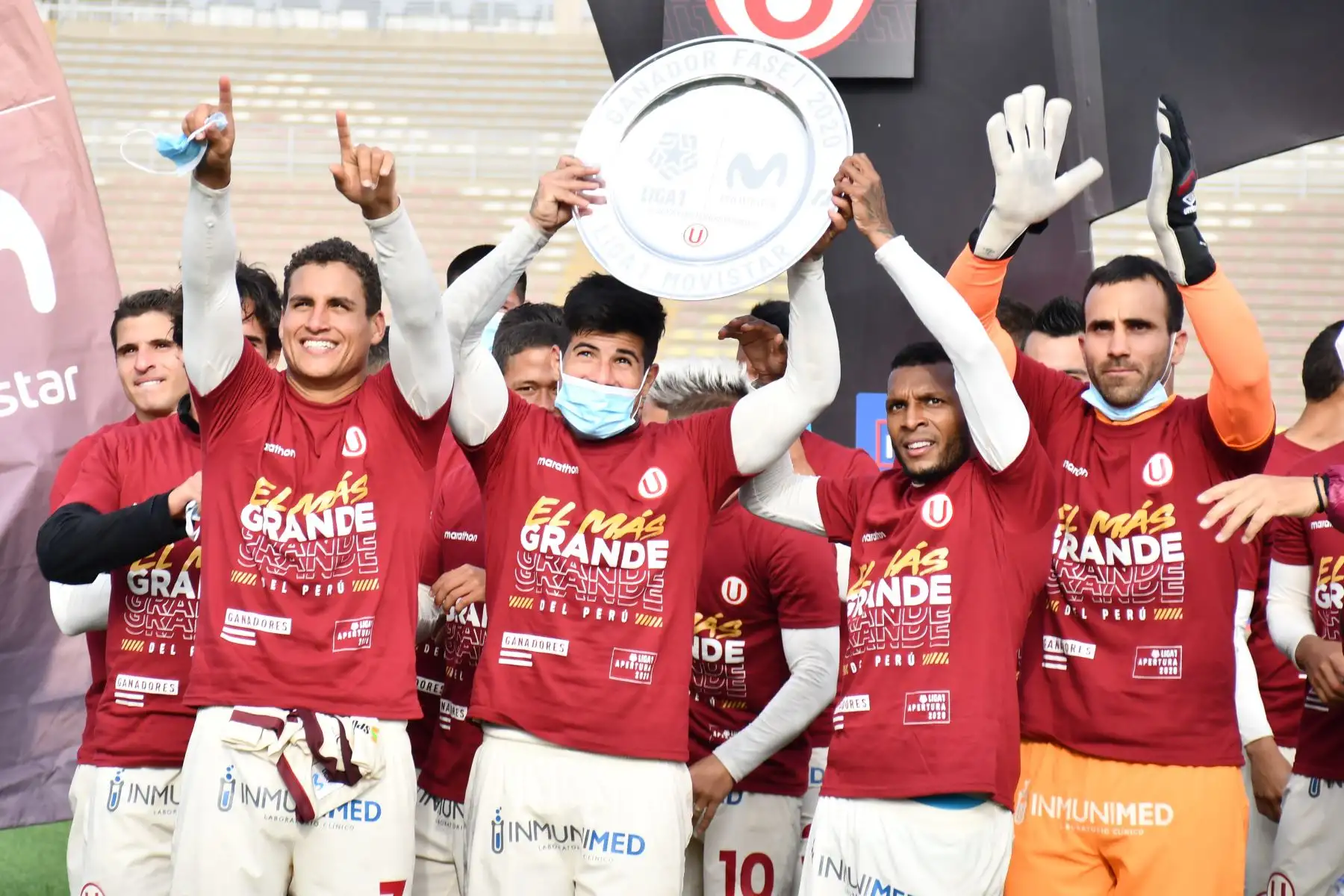 Universitario de Deportes, campeón del certamen, derrotó esta tarde 3 a 2 al Cusco FC. Foto: FPF