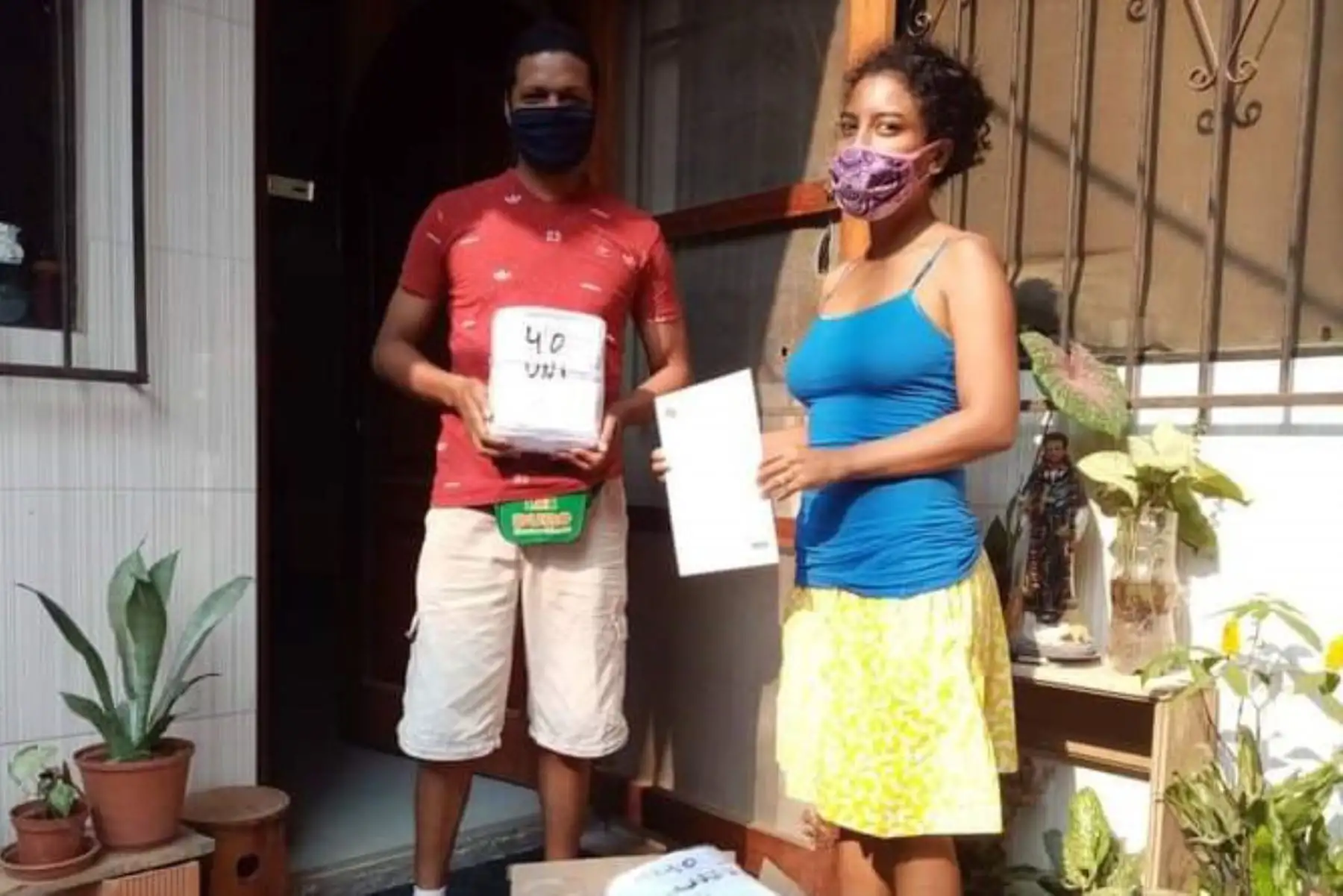 Ciudadanos afroperuanos de Tumbes, Piura, Lambayeque, La Libertad, Lima región, Ica, Arequipa y Madre de Dios recibieron mascarillas. Foto: ANDINA/Difusión