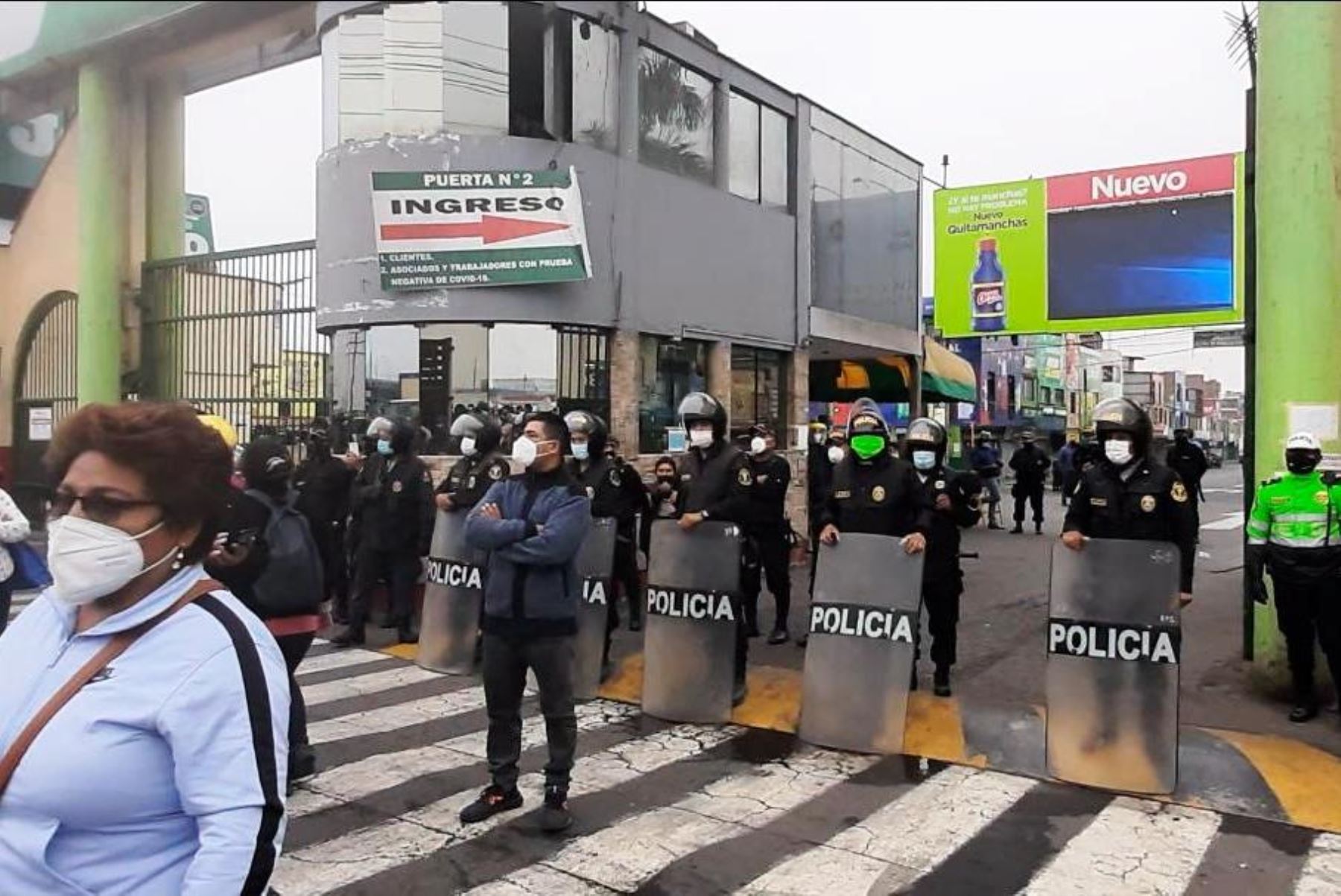 Santa Anita: clausuran Mercado de Productores por alto riesgo de siniestro. Foto: ANDINA/Difusión.