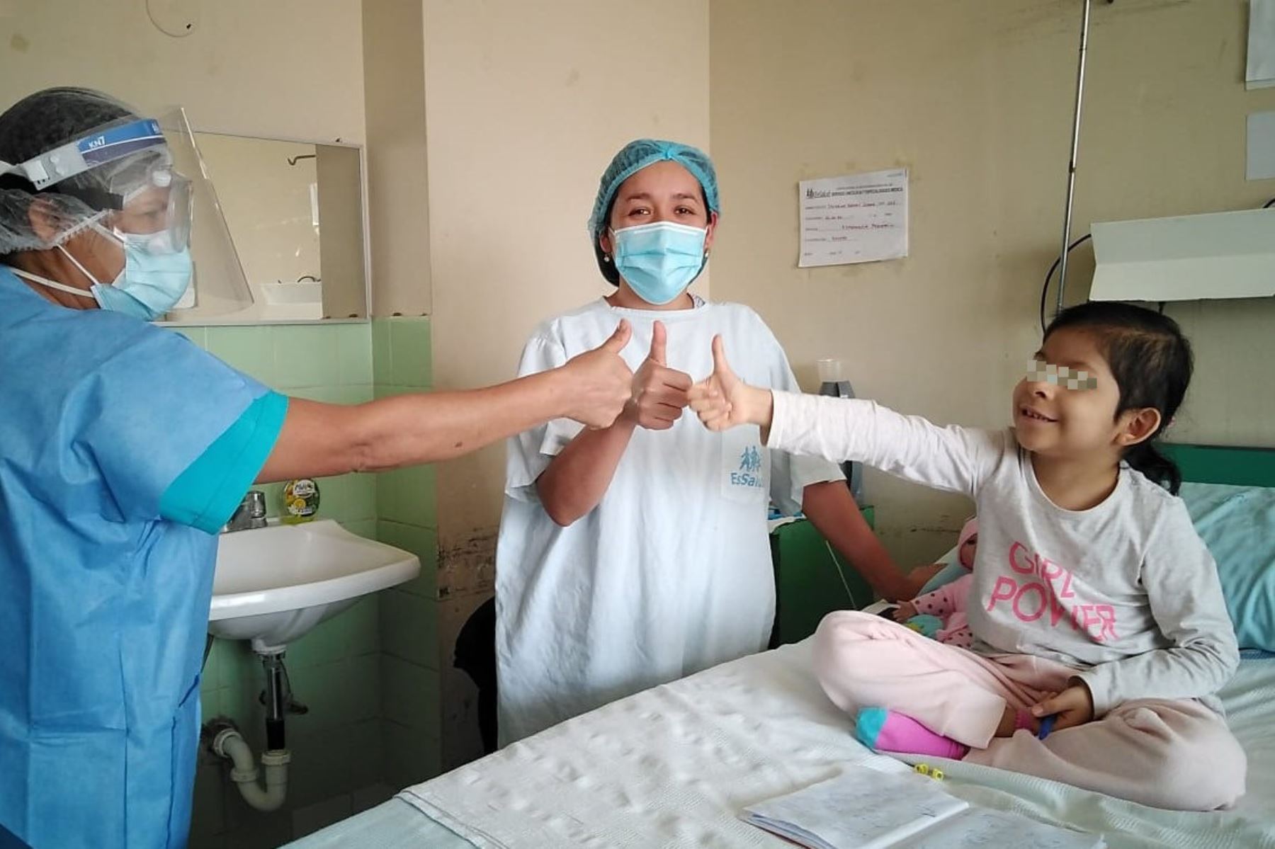 Pacientes pediátricos reciben atención en el hospital Almanzor Aguinaga de Lambayeque. Foto: ANDINA/Difusión