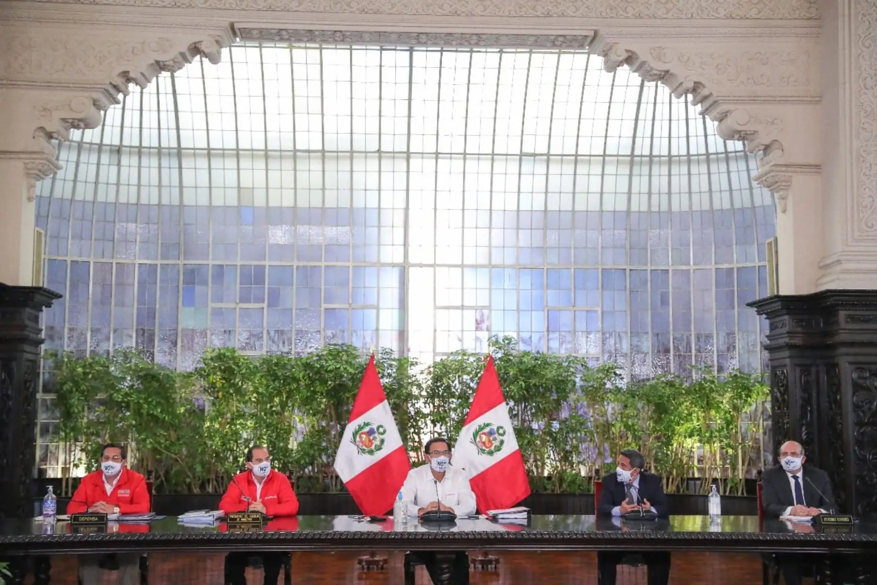 Participan de la presentación el presidente Martín Vizcarra, el premier Walter Martos y otras autoridades. Foto: ANDINA/ Prensa Presidencia