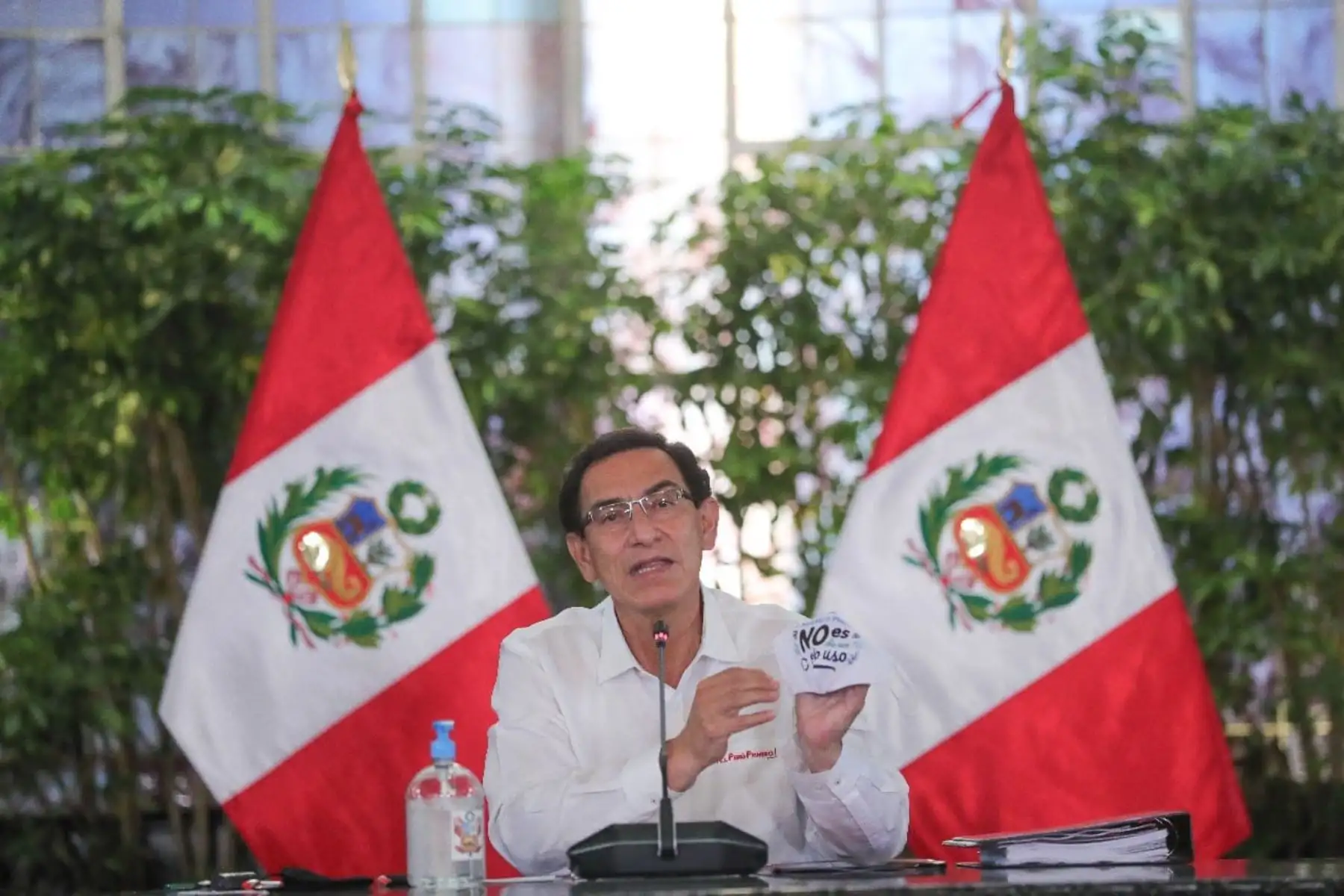 El presidente de la República, Martín Vizcarra, participa en la presentación del Diseño de la Política Nacional de Transformación Digital, conjunto de estrategias que permitirán poner la tecnología al alcance y servicio de todos los ciudadanos. Foto: ANDINA/ Prensa Presidencia