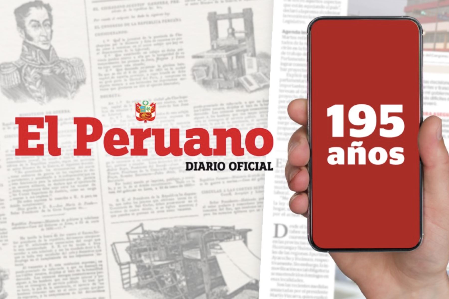 El Peruano celebra 195 años de vida institucional.
