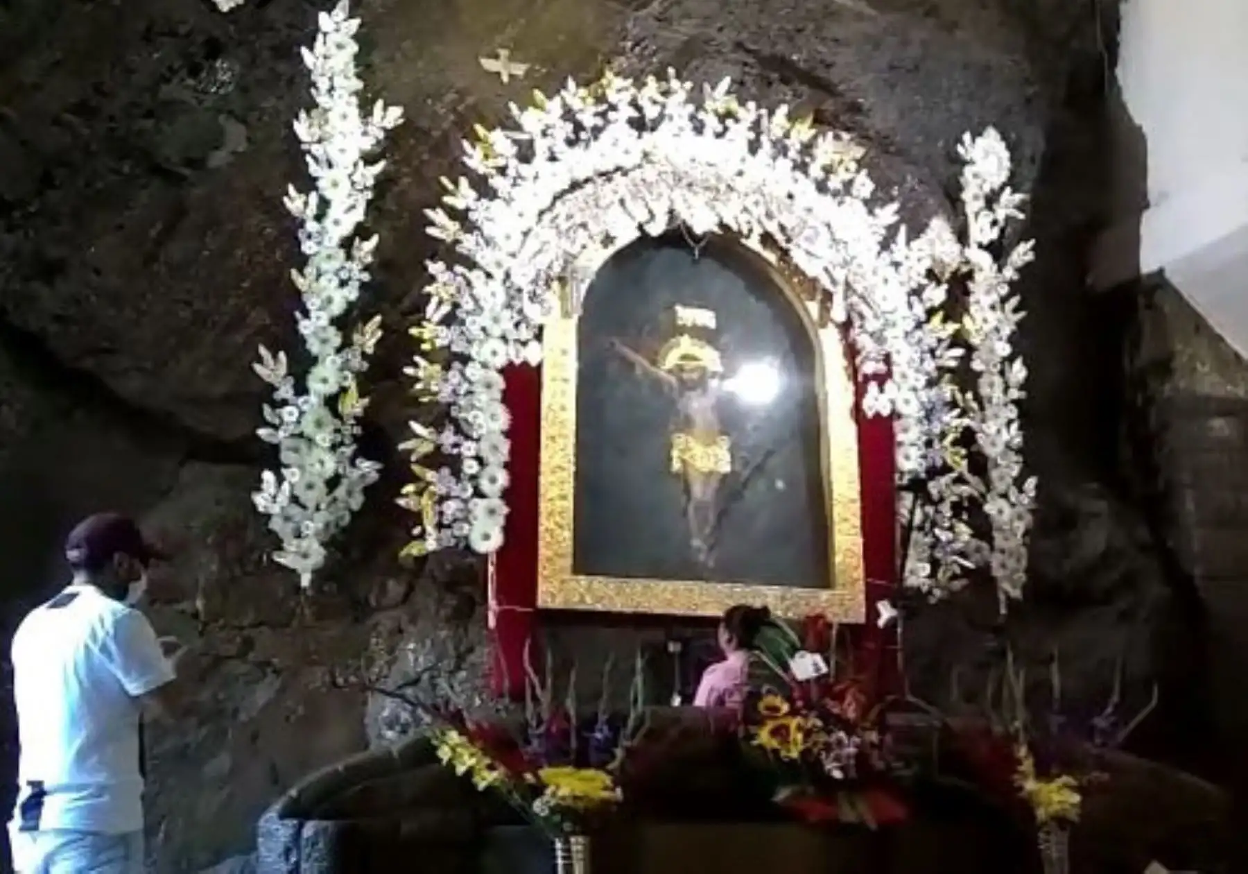 El emblemático Santuario del Señor de Muruhuay de Tarma, en Junín, reabre sus puertas al público e implementa protocolo de bioseguridad para regular visita de fieles. ANDINA/Difusión