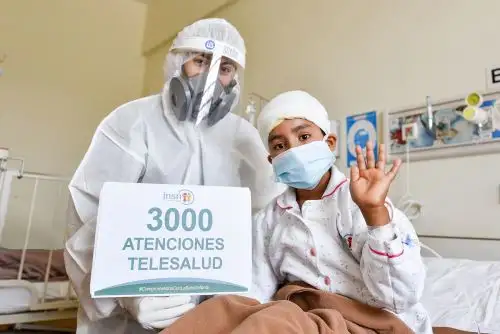 Telesalud del INSN San Borja alcanza las 3,000 atenciones en favor de menores 
Niña piurana será sometida a reconstrucción de cuero cabelludo mientras supera el covid-19